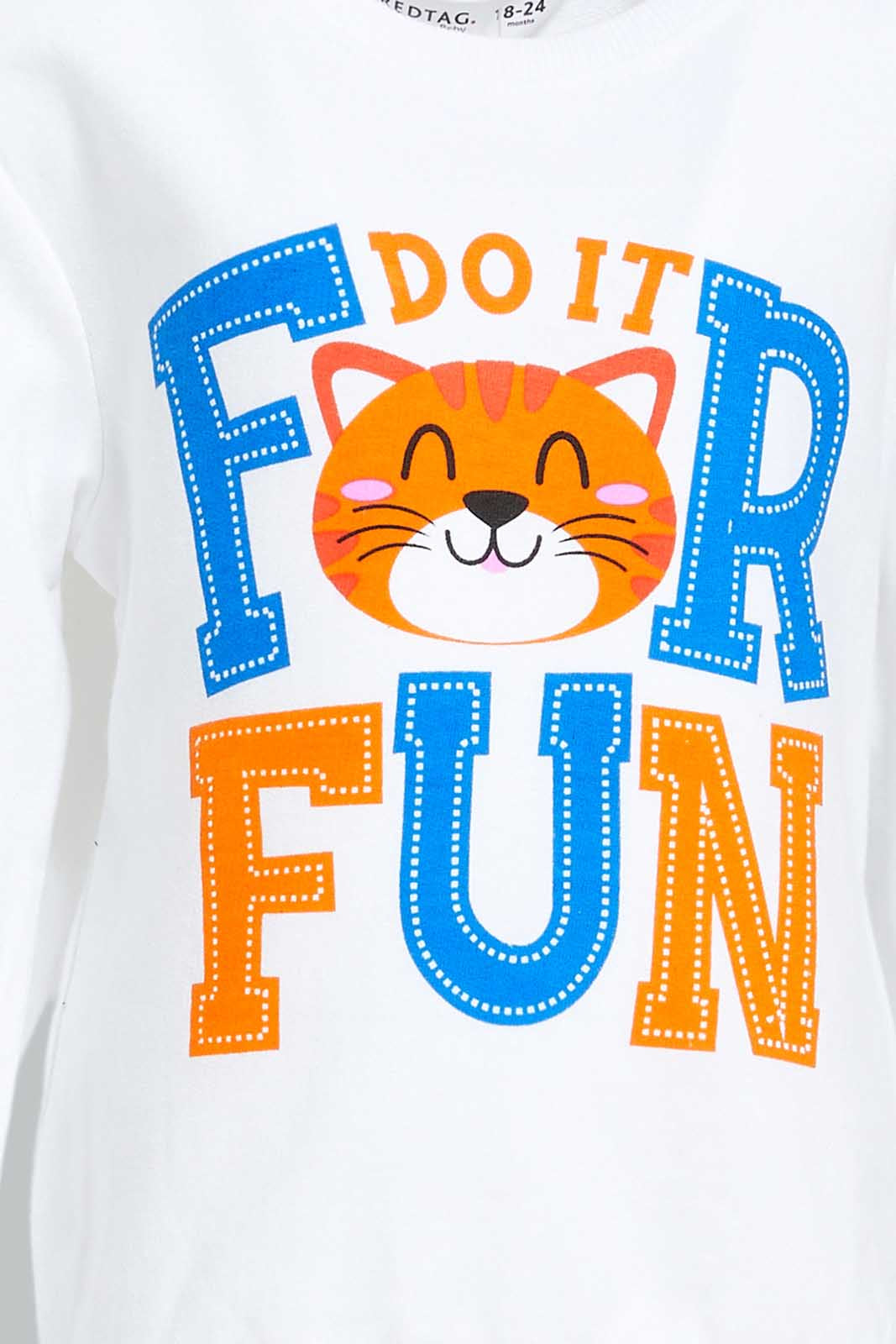 Redtag-Boys-White-Fun-Long-Sleeve-Sweatshirts-Category:Sweatshirts,-Colour:White,-Deals:New-In,-Dept:Boys,-Filter:Infant-Boys-(3-to-24-Mths),-INB-Sweatshirts,-New-In-INB-APL,-Non-Sale,-Section:Boys-(0-to-14Yrs),-TBL,-W22B-Infant-Boys-3 to 24 Months
