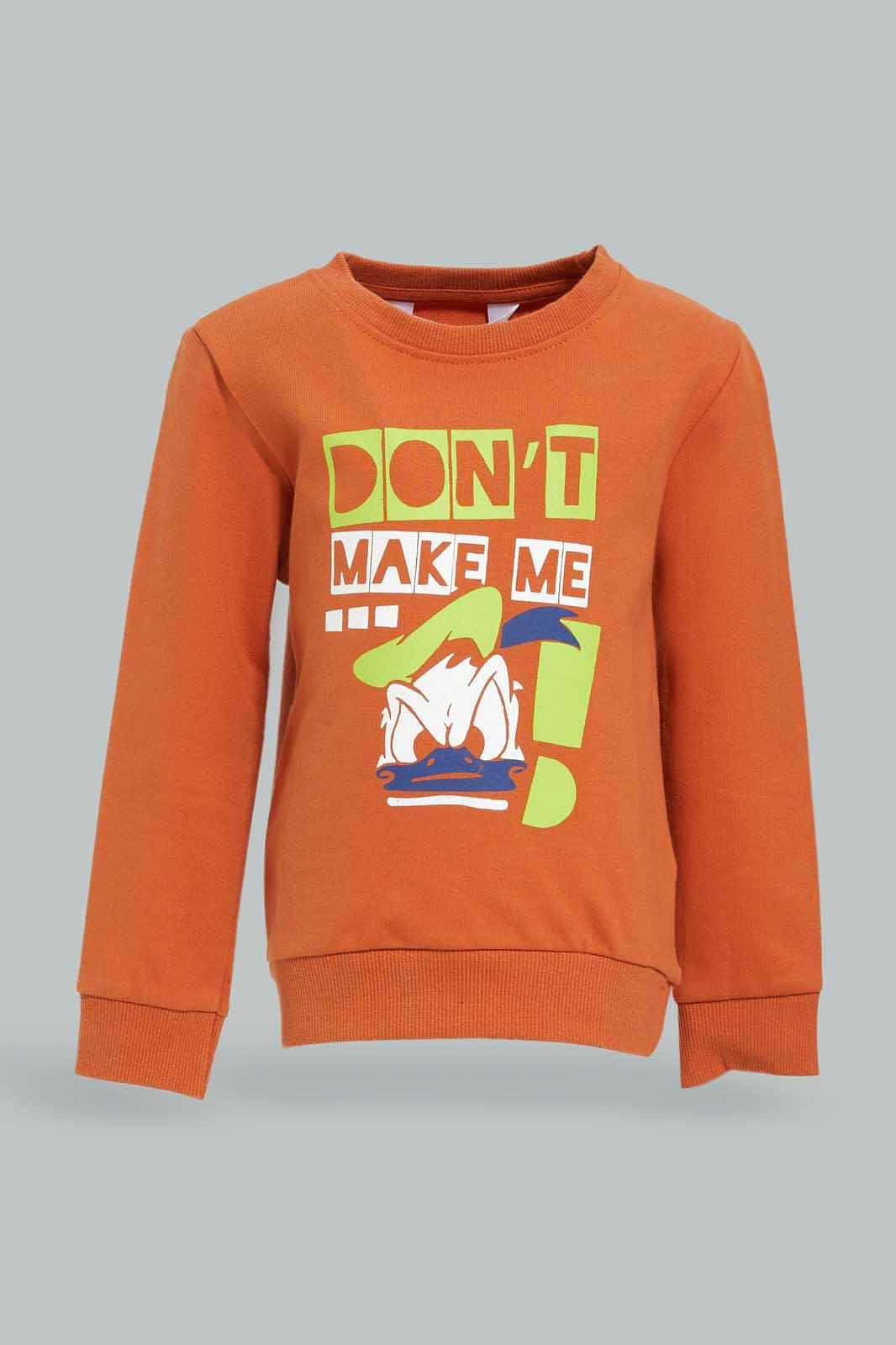 Redtag-Boys-Rust-Cat-Long-Sleeve-Sweatshirts-Category:Sweatshirts,-Colour:Orange,-Deals:New-In,-Dept:Boys,-Filter:Infant-Boys-(3-to-24-Mths),-INB-Sweatshirts,-New-In-INB-APL,-Non-Sale,-Section:Boys-(0-to-14Yrs),-TBL,-W22B-Infant-Boys-3 to 24 Months