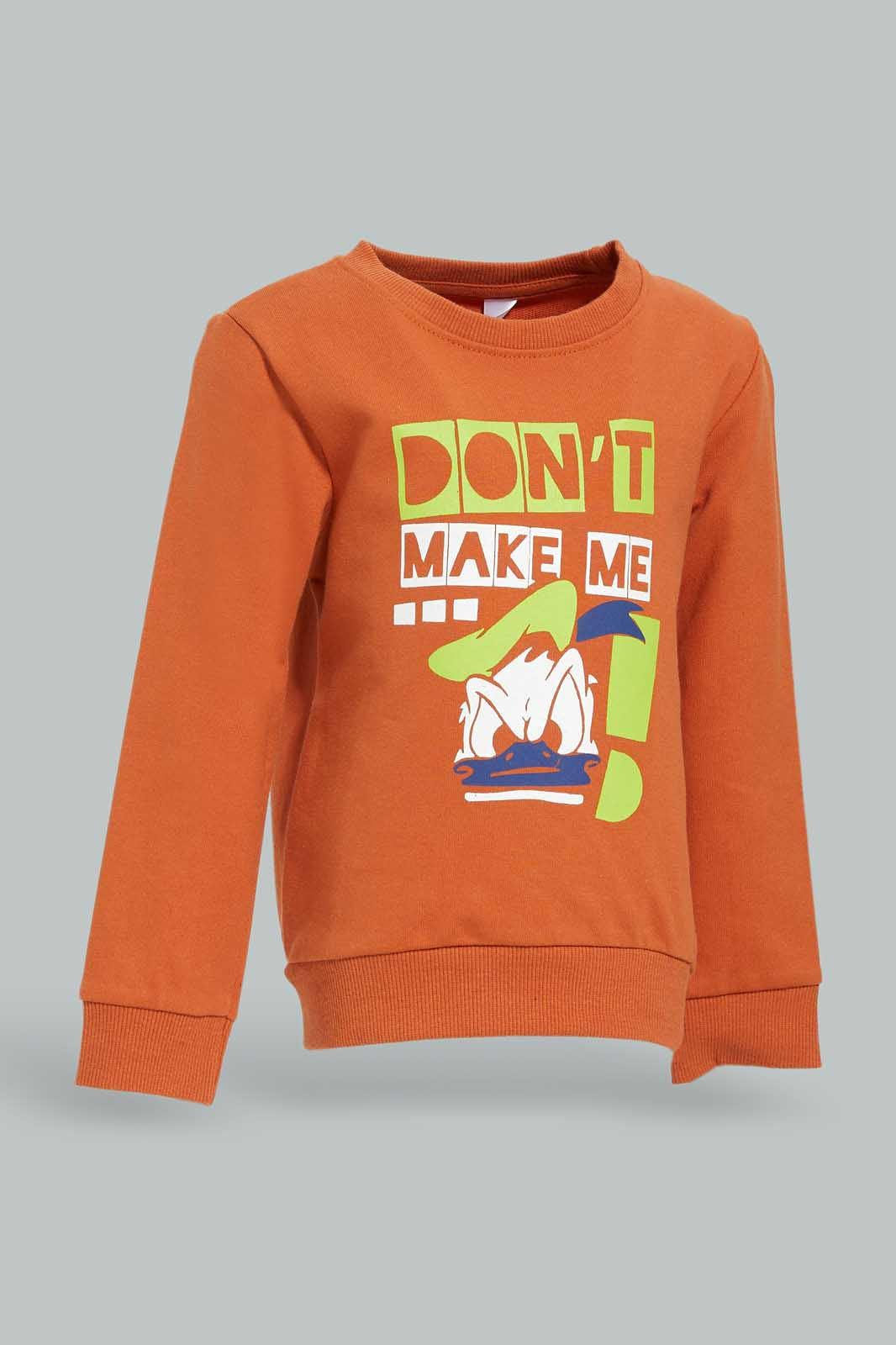 Redtag-Boys-Rust-Cat-Long-Sleeve-Sweatshirts-Category:Sweatshirts,-Colour:Orange,-Deals:New-In,-Dept:Boys,-Filter:Infant-Boys-(3-to-24-Mths),-INB-Sweatshirts,-New-In-INB-APL,-Non-Sale,-Section:Boys-(0-to-14Yrs),-TBL,-W22B-Infant-Boys-3 to 24 Months