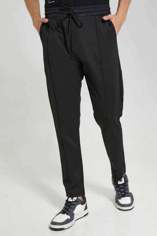 Redtag-Men-Black-Track-Pant-Category:Joggers,-Colour:Black,-Deals:New-In,-Filter:Men's-Clothing,-Men-Joggers,-New-In-Men-APL,-Non-Sale,-Section:Men,-W22B-Men's-