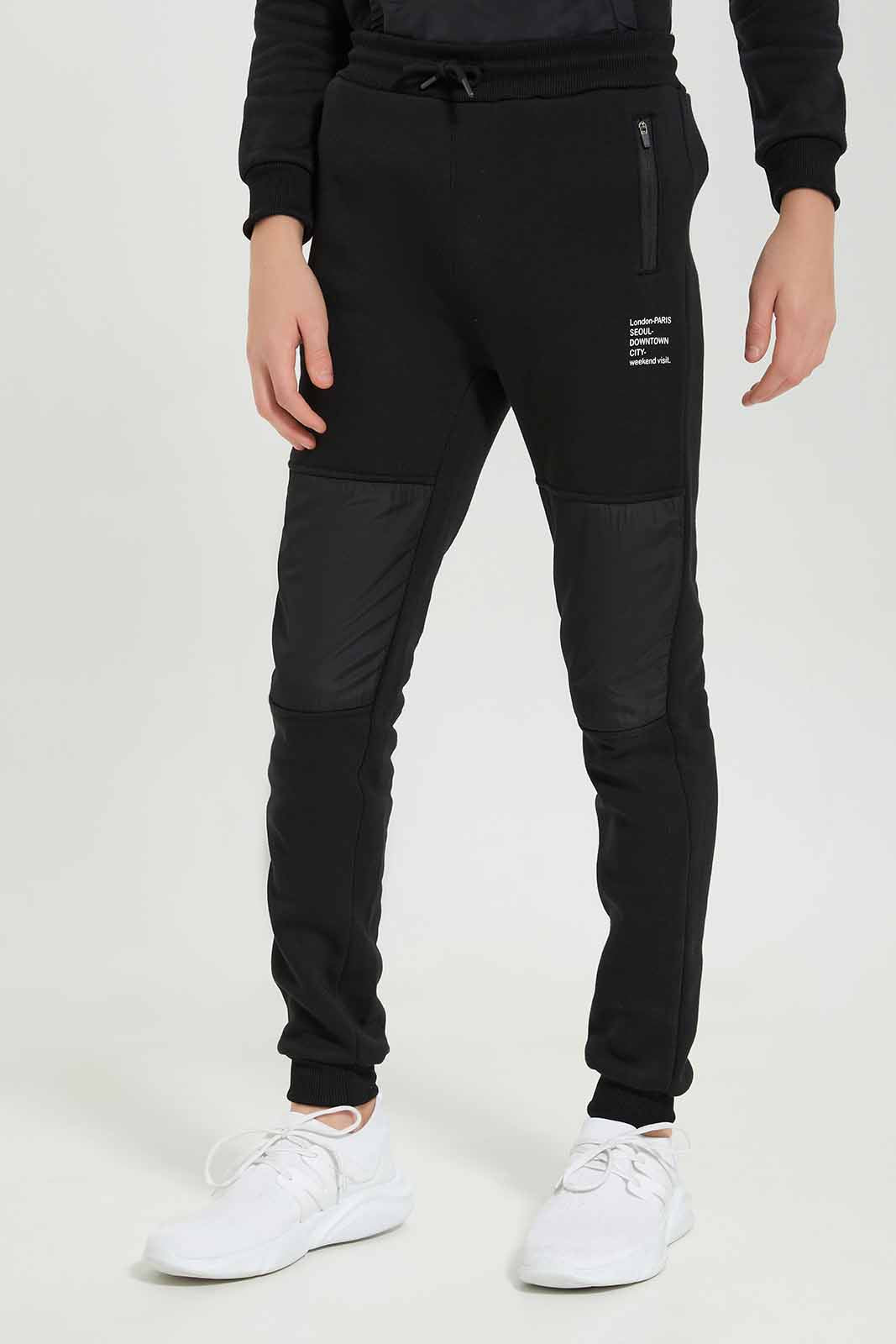 Redtag-Boys-Black-Plain-Jogsuit-BSR-Jog-Sets,-Category:Jog-Sets,-Colour:Black,-Deals:New-In,-Dept:Boys,-Filter:Senior-Boys-(8-to-14-Yrs),-New-In-BSR-APL,-Non-Sale,-Section:Boys-(0-to-14Yrs),-W22B-Senior-Boys-9 to 14 Years