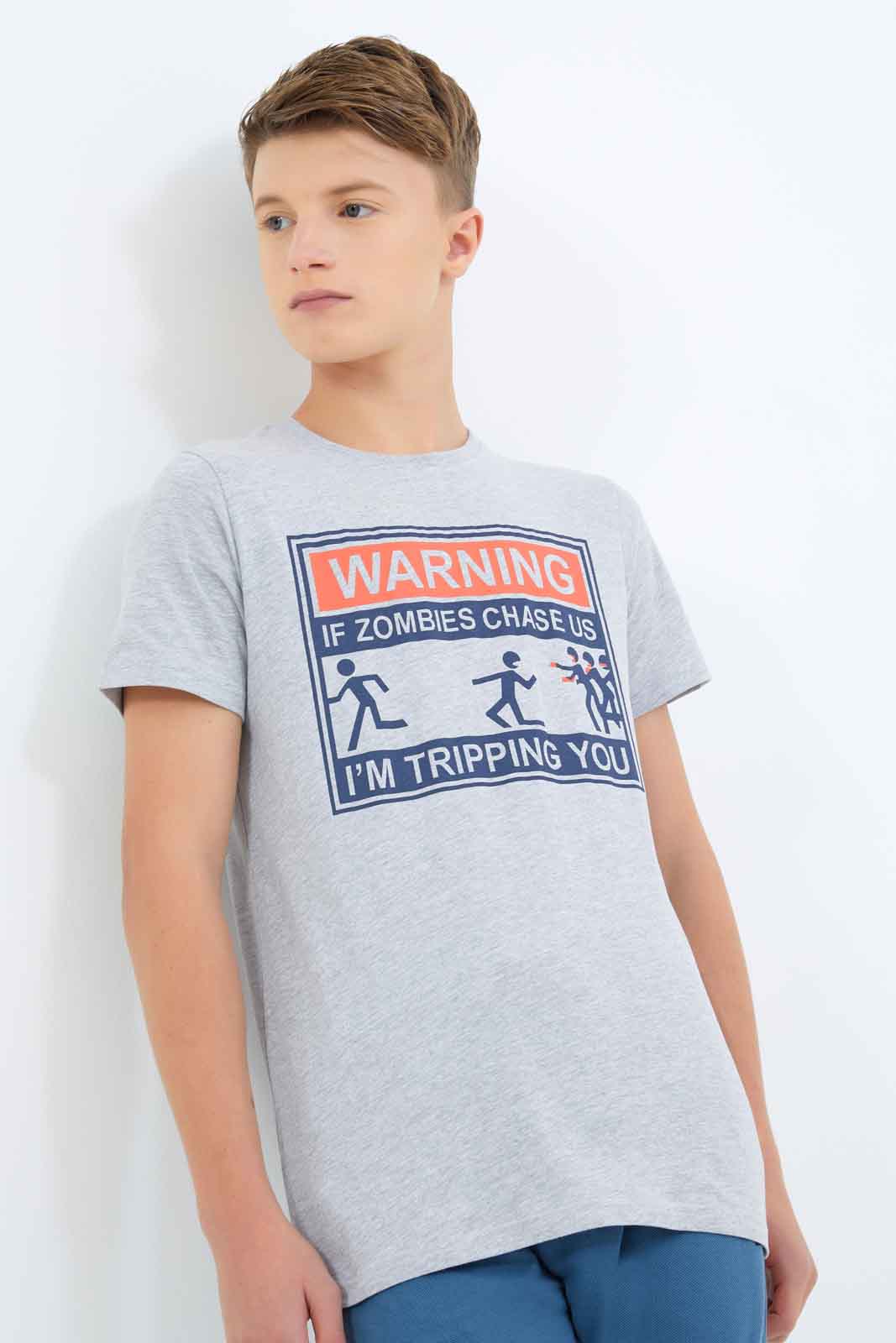 Redtag-Boys-Grey-I-M-Tripping-You-Zombies-Graphic-Tee-BSR-T-Shirts,-Category:T-Shirts,-Colour:Grey,-Deals:New-In,-Dept:Boys,-Filter:Senior-Boys-(8-to-14-Yrs),-New-In-BSR-APL,-Non-Sale,-S23A,-Section:Boys-(0-to-14Yrs),-TBL-Senior-Boys-9 to 14 Years