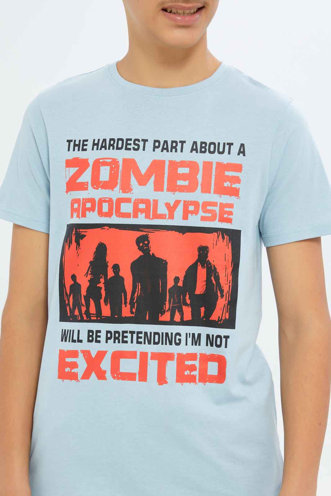 Redtag-Boys-Sky-Blue-Zombie-Apocalypse-Graphic-Tee-BSR-T-Shirts,-Category:T-Shirts,-Colour:Sky-Blue,-Deals:New-In,-Dept:Boys,-Filter:Senior-Boys-(8-to-14-Yrs),-New-In-BSR-APL,-Non-Sale,-S23A,-Section:Boys-(0-to-14Yrs),-TBL-Senior-Boys-9 to 14 Years