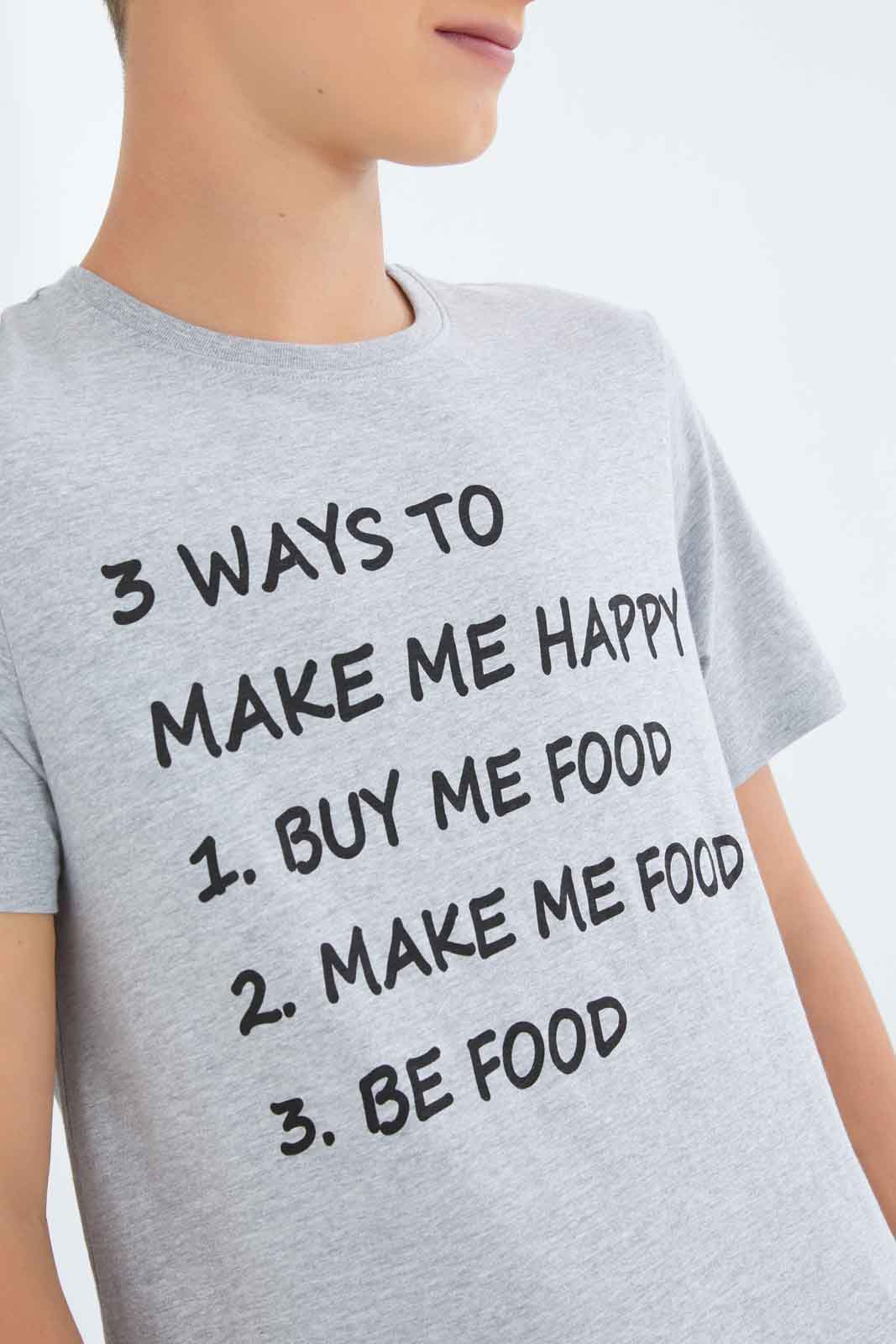 Redtag-Boys-Grey-3-Ways-To-Make-Me-Happy-Graphic-Tee-BSR-T-Shirts,-Category:T-Shirts,-Colour:Grey,-Deals:New-In,-Dept:Boys,-Filter:Senior-Boys-(8-to-14-Yrs),-New-In-BSR-APL,-Non-Sale,-S23A,-Section:Boys-(0-to-14Yrs),-TBL-Senior-Boys-9 to 14 Years