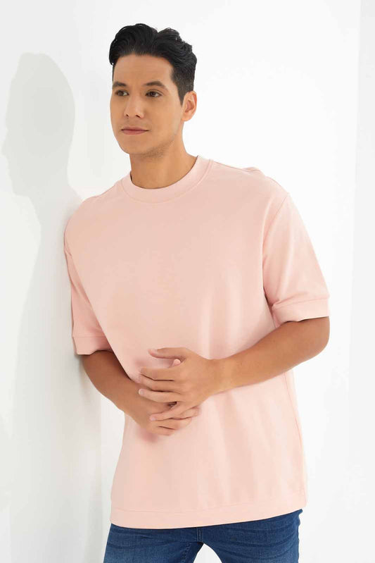 Redtag-Men-Pale-Pink-Loungewear-Sweatshirt-Category:Sweatshirts,-Colour:Apricot,-Deals:New-In,-Dept:Menswear,-Filter:Men's-Clothing,-Men-Loungewear-Sweatshirts,-Men-Sweatshirts,-New-In-Men-APL,-Non-Sale,-S23A,-Section:Men--