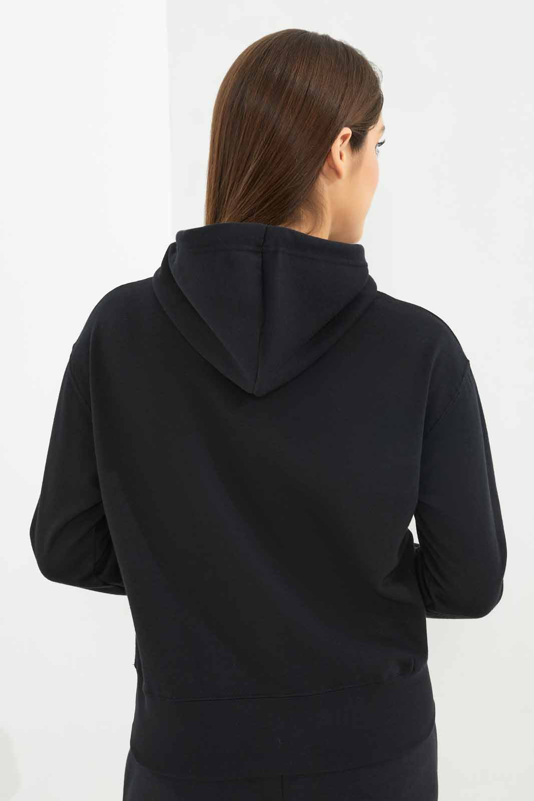 Redtag-Women-Black-Oversized-Hooded-Sweat-Shirt-With-Embroidery-Category:Sweatshirts,-Colour:Black,-Deals:New-In,-Dept:Ladieswear,-Filter:Women's-Clothing,-New-In-Women-APL,-Non-Sale,-Section:Women,-W22B,-Women-Sweatshirts-Women's-