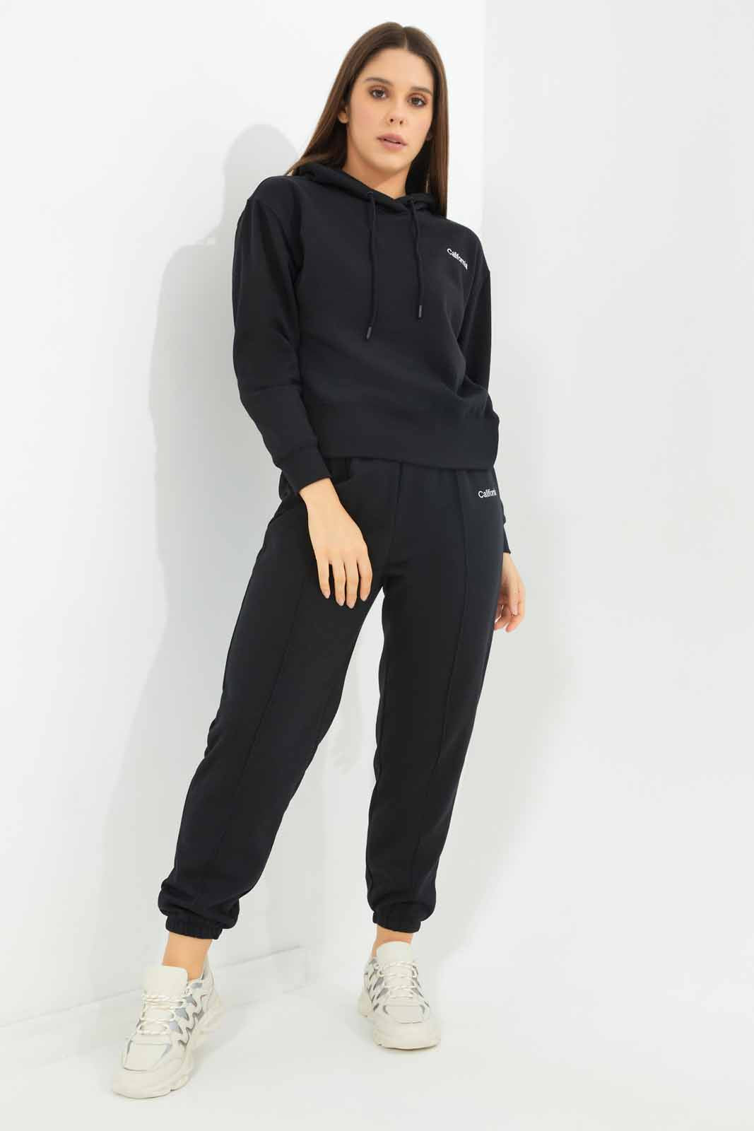 Redtag-Women-Black-Pintuck-Jogger-Category:Joggers,-Colour:Black,-Deals:New-In,-Dept:Ladieswear,-Filter:Women's-Clothing,-New-In-Women-APL,-Non-Sale,-Section:Women,-W22B,-Women-Joggers-Women's-