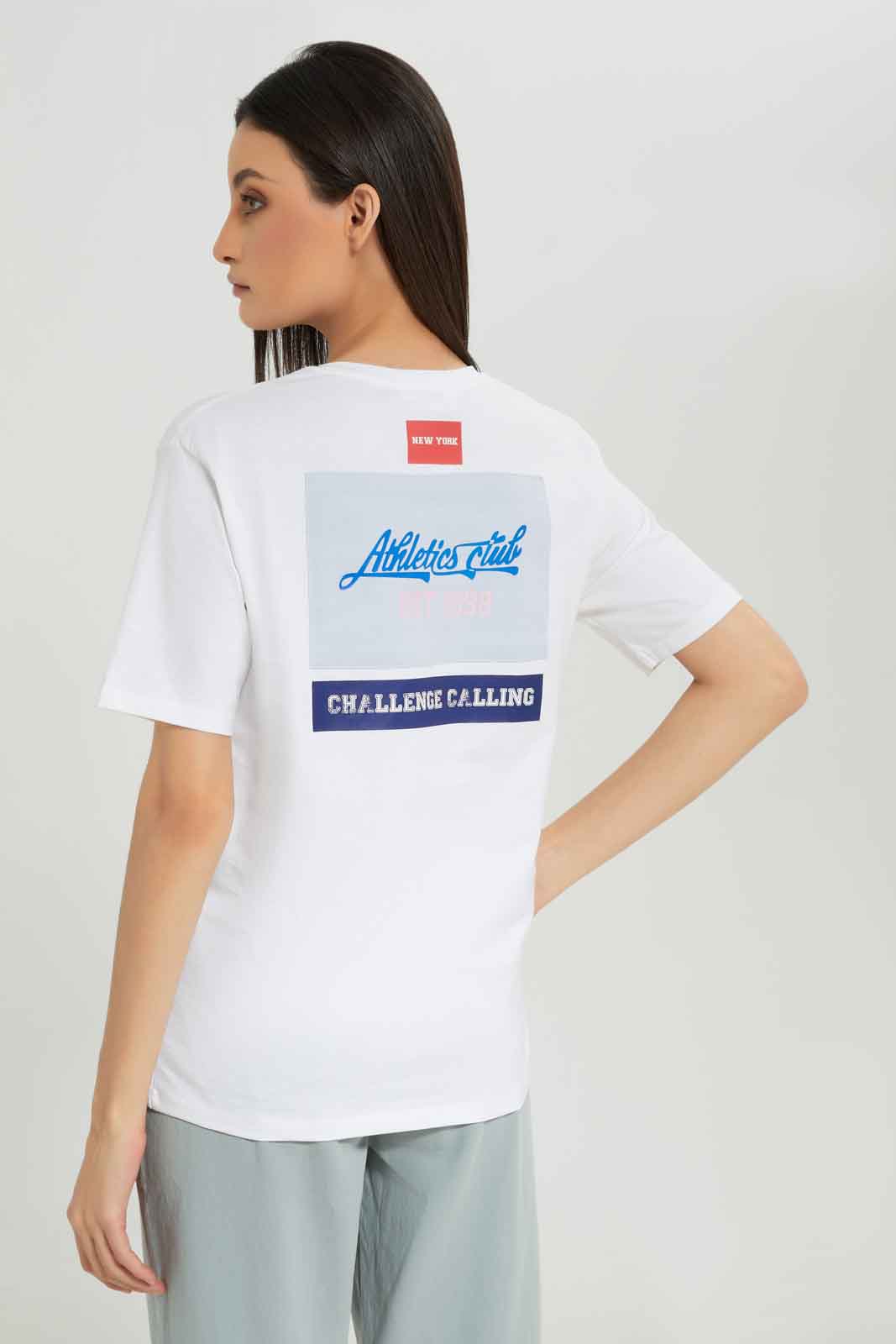 Redtag-Women-White-Boxy-Fit-T-Shirt-With-Placement-Print-And-Print-At-Back-Category:T-Shirts,-Colour:White,-Deals:New-In,-Dept:Ladieswear,-Filter:Women's-Clothing,-New-In-Women-APL,-Non-Sale,-Section:Women,-W22B,-Women-T-Shirts-Women's-