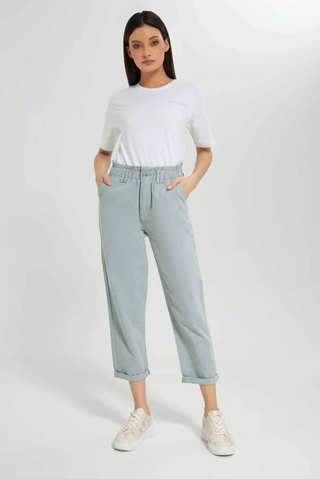 Redtag-Women-White-Boxy-Fit-T-Shirt-With-Placement-Print-And-Print-At-Back-Category:T-Shirts,-Colour:White,-Deals:New-In,-Dept:Ladieswear,-Filter:Women's-Clothing,-New-In-Women-APL,-Non-Sale,-Section:Women,-W22B,-Women-T-Shirts-Women's-