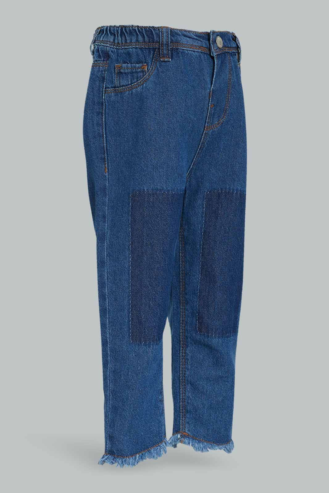 Redtag-Girls-Blue-Patch-Wash-Jean-Category:Jeans,-Colour:Blue,-Deals:New-In,-Dept:Girls,-Filter:Infant-Girls-(3-to-24-Mths),-ING-Jeans,-New-In-ING-APL,-Non-Sale,-S23A,-Section:Girls-(0-to-14Yrs)-Infant-Girls-3 to 24 Months