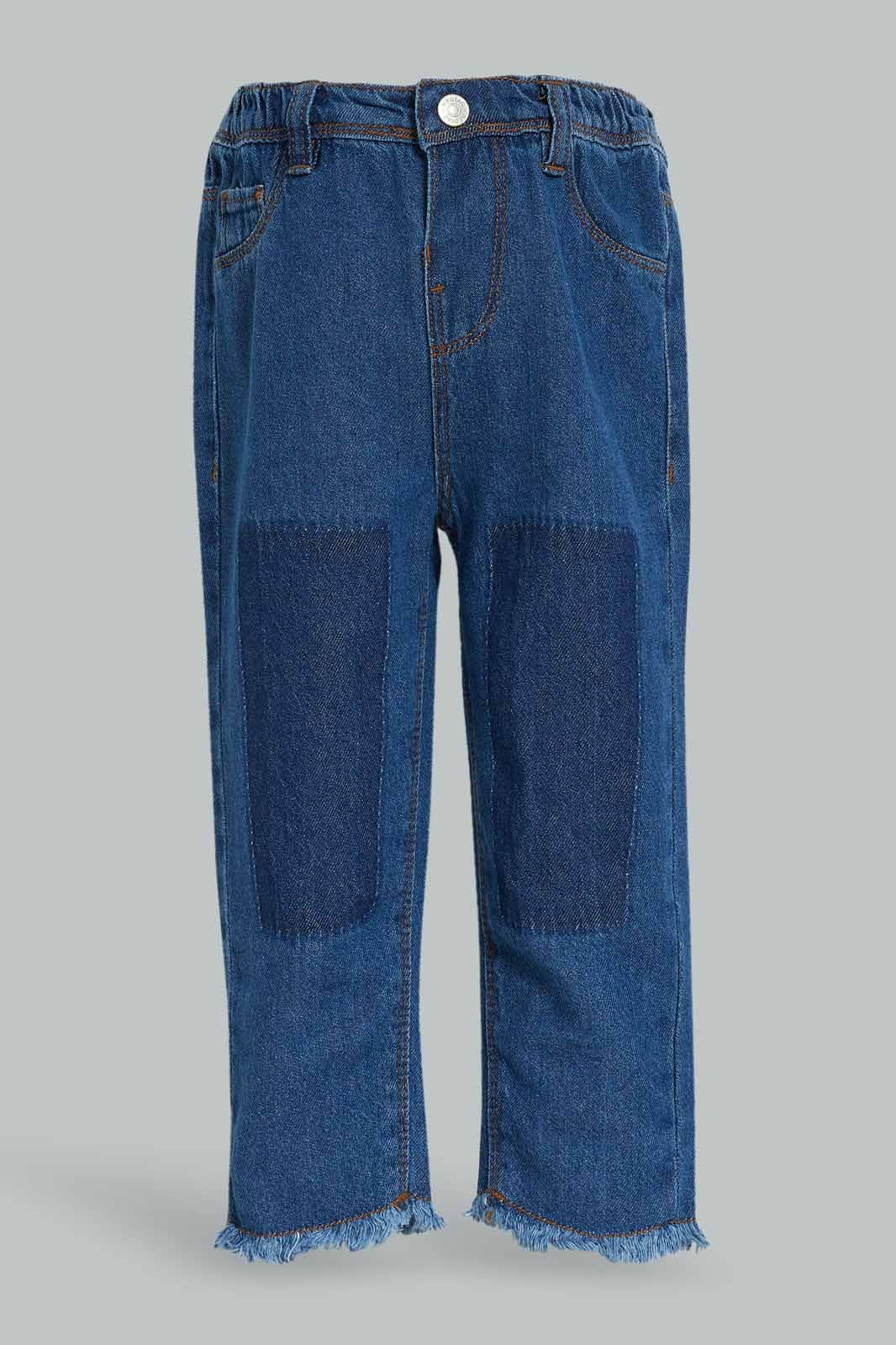 Redtag-Girls-Blue-Patch-Wash-Jean-Category:Jeans,-Colour:Blue,-Deals:New-In,-Dept:Girls,-Filter:Infant-Girls-(3-to-24-Mths),-ING-Jeans,-New-In-ING-APL,-Non-Sale,-S23A,-Section:Girls-(0-to-14Yrs)-Infant-Girls-3 to 24 Months