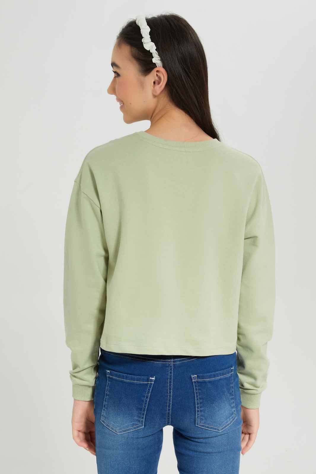 Redtag-Girls-Mint-Pullon-Sweatshirt-Category:Sweatshirts,-Colour:Mint,-Deals:New-In,-Dept:Girls,-Filter:Senior-Girls-(8-to-14-Yrs),-GSR-Sweatshirts,-New-In-GSR-APL,-Non-Sale,-S23A,-Section:Girls-(0-to-14Yrs),-TBL-Senior-Girls-9 to 14 Years