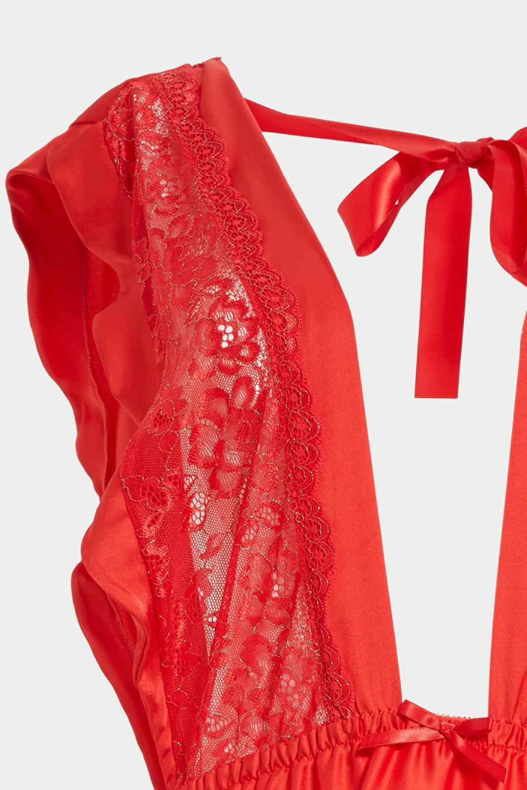 Redtag-Women-Luscious-Red-Plain-Babydoll-With-Thong-Category:Babydolls,-Colour:Red,-Deals:New-In,-Dept:Ladieswear,-Filter:Women's-Clothing,-New-In-Women-APL,-Non-Sale,-S23A,-Section:Women,-Women-Babydolls--