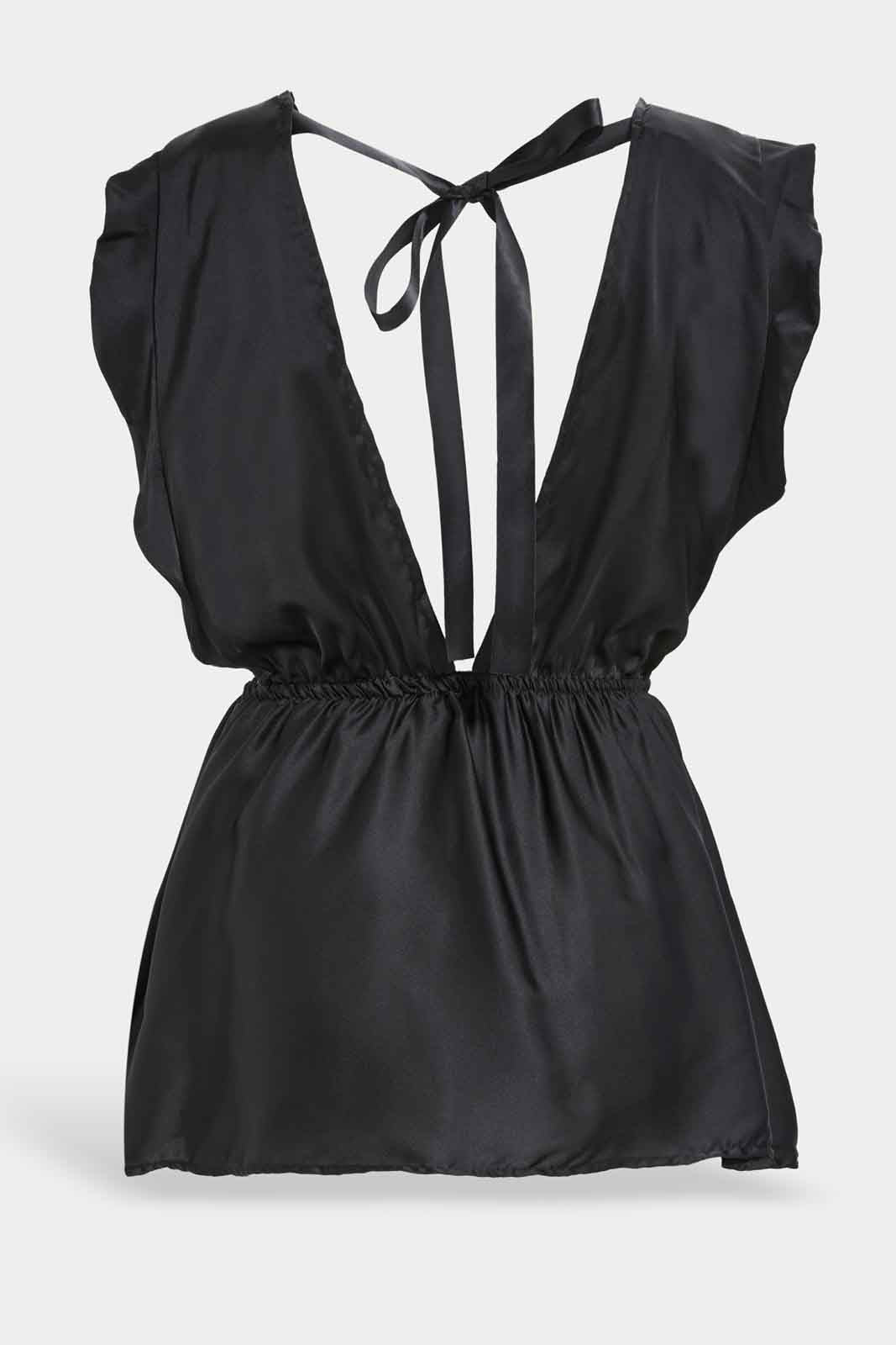 Redtag-Women-Black-Plain-Babydoll-With-Thong-Category:Babydolls,-Colour:Black,-Deals:New-In,-Dept:Ladieswear,-Filter:Women's-Clothing,-New-In-Women-APL,-Non-Sale,-S23A,-Section:Women,-Women-Babydolls--