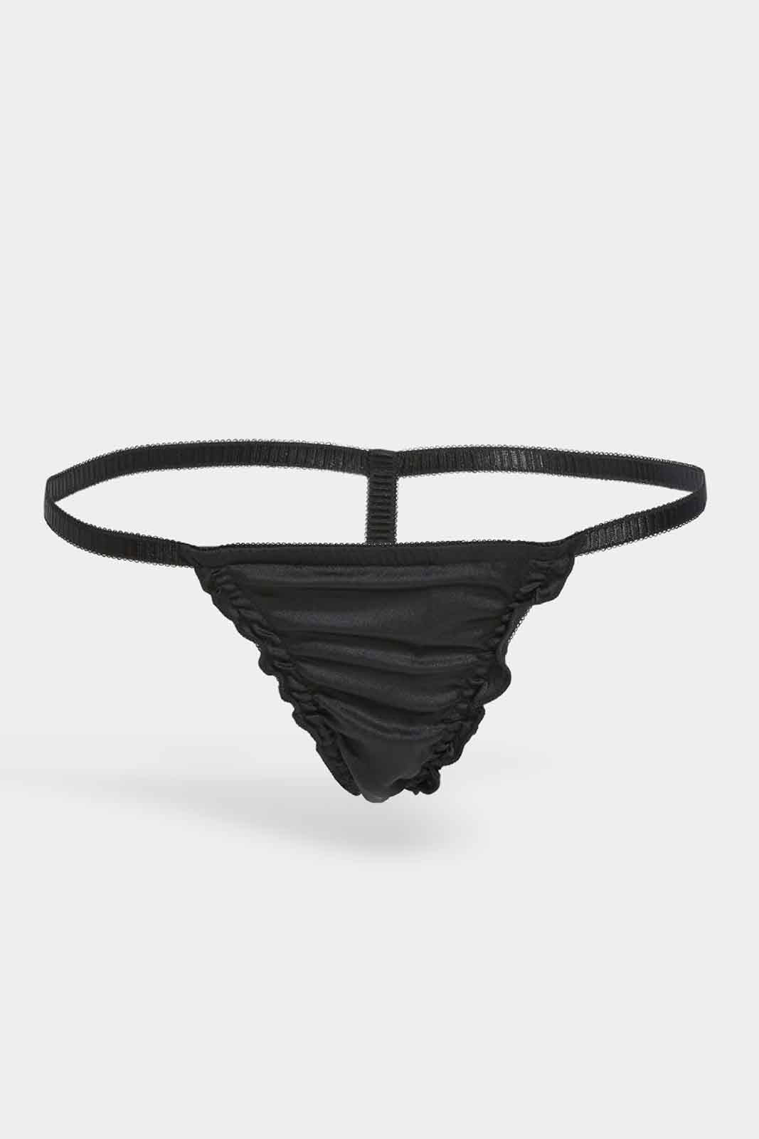 Redtag-Women-Black-Plain-Babydoll-With-Thong-Category:Babydolls,-Colour:Black,-Deals:New-In,-Dept:Ladieswear,-Filter:Women's-Clothing,-New-In-Women-APL,-Non-Sale,-S23A,-Section:Women,-Women-Babydolls--