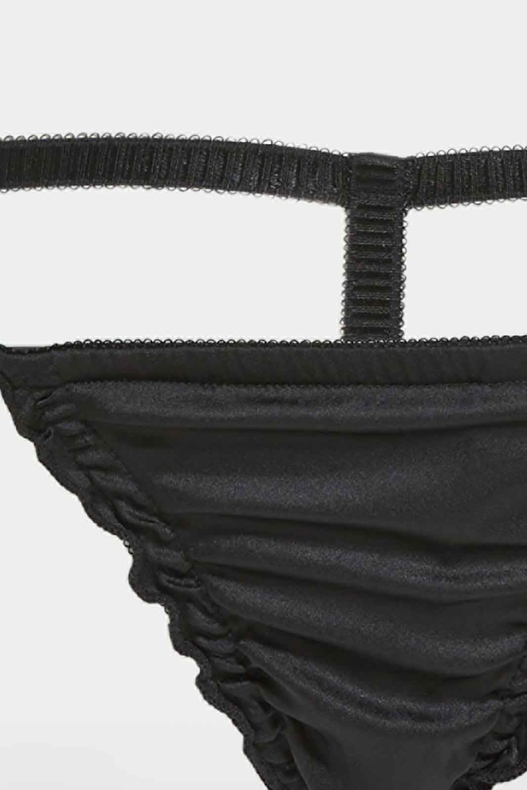 Redtag-Women-Black-Plain-Babydoll-With-Thong-Category:Babydolls,-Colour:Black,-Deals:New-In,-Dept:Ladieswear,-Filter:Women's-Clothing,-New-In-Women-APL,-Non-Sale,-S23A,-Section:Women,-Women-Babydolls--