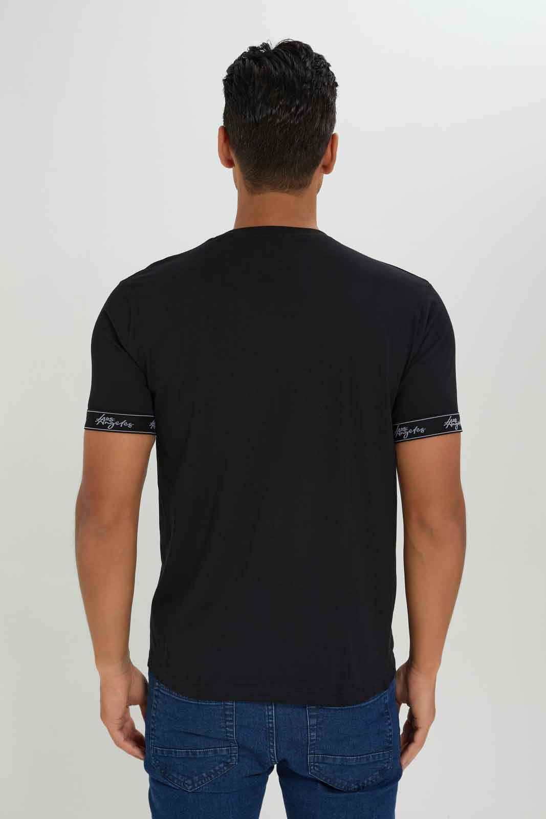 Redtag-Men-Black-Signature-T-Shirt-Category:T-Shirts,-Colour:Black,-Deals:New-In,-Dept:Menswear,-Filter:Men's-Clothing,-Men-T-Shirts,-New-In-Men-APL,-Non-Sale,-S23A,-Section:Men-Men's-