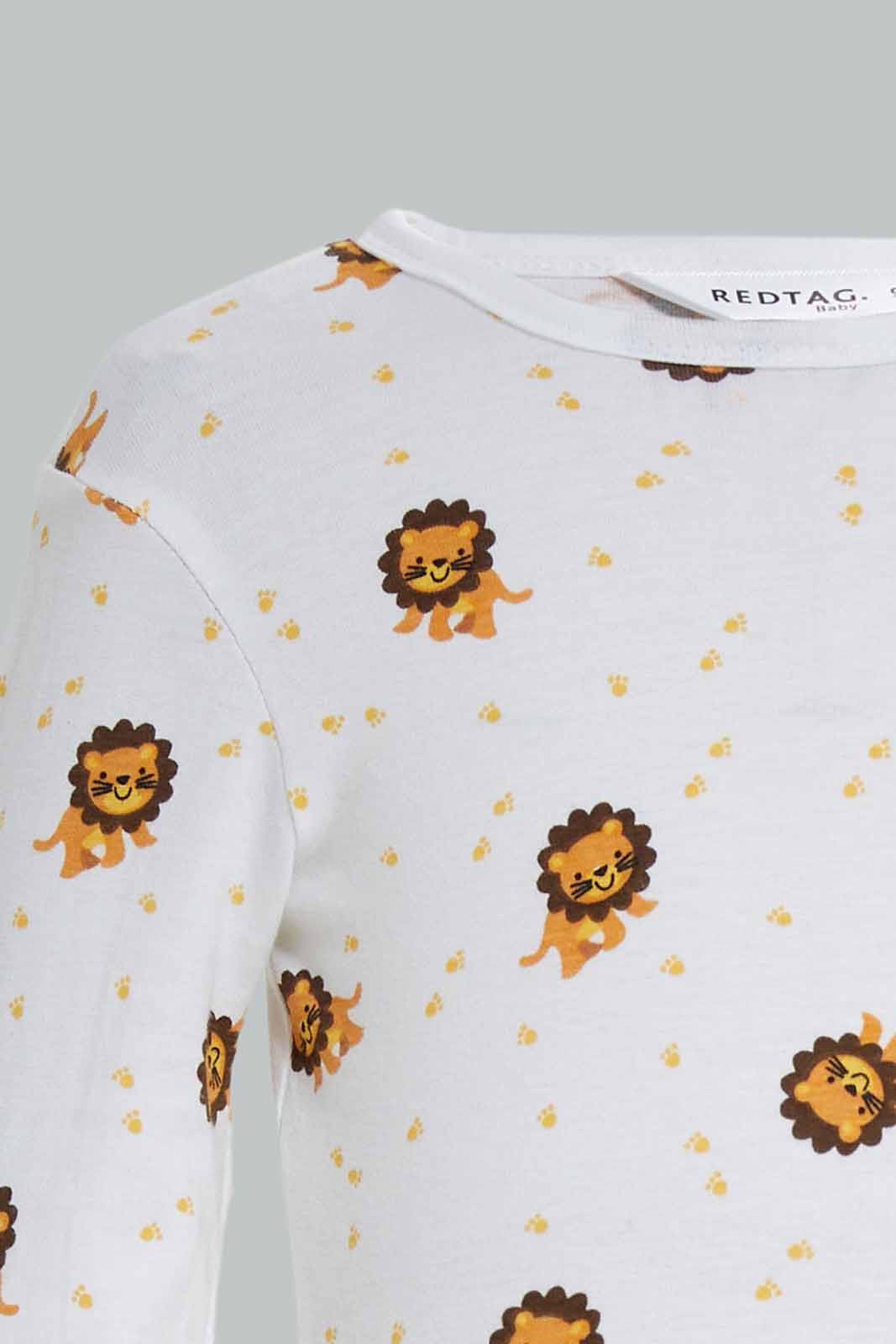Redtag-Boys-Yellow-2-Pc-Rib-Aop-Bodysuit-Category:Bodysuits,-Colour:Yellow,-Deals:New-In,-Dept:New-Born,-Filter:Baby-(0-to-12-Mths),-NBB-Bodysuits,-New-In-NBB-APL,-Non-Sale,-S23A,-Section:Boys-(0-to-14Yrs)-Baby-
