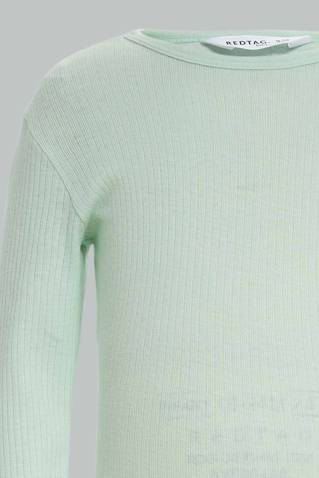 Redtag-Boys-Mint-2-Pc-Rib-Aop-Bodysuit-Category:Bodysuits,-Colour:Mint,-Deals:New-In,-Dept:New-Born,-Filter:Baby-(0-to-12-Mths),-NBB-Bodysuits,-New-In-NBB-APL,-Non-Sale,-S23A,-Section:Boys-(0-to-14Yrs)-Baby-