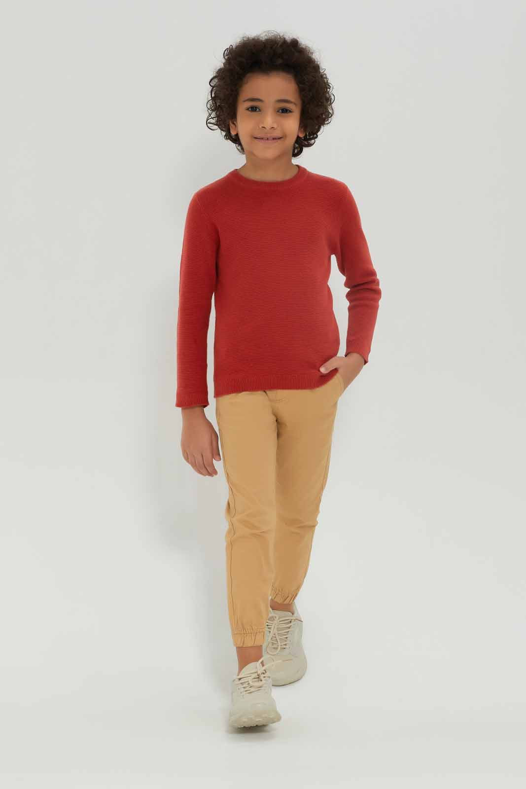 Redtag-Boys-Beige-Elasticated-Waist-Jogger-BOY-Trousers,-Category:Trousers,-Colour:Beige,-Deals:New-In,-Dept:Boys,-Filter:Boys-(2-to-8-Yrs),-New-In-BOY-APL,-Non-Sale,-S23A,-Section:Boys-(0-to-14Yrs),-VLM-Boys-2 to 8 Years