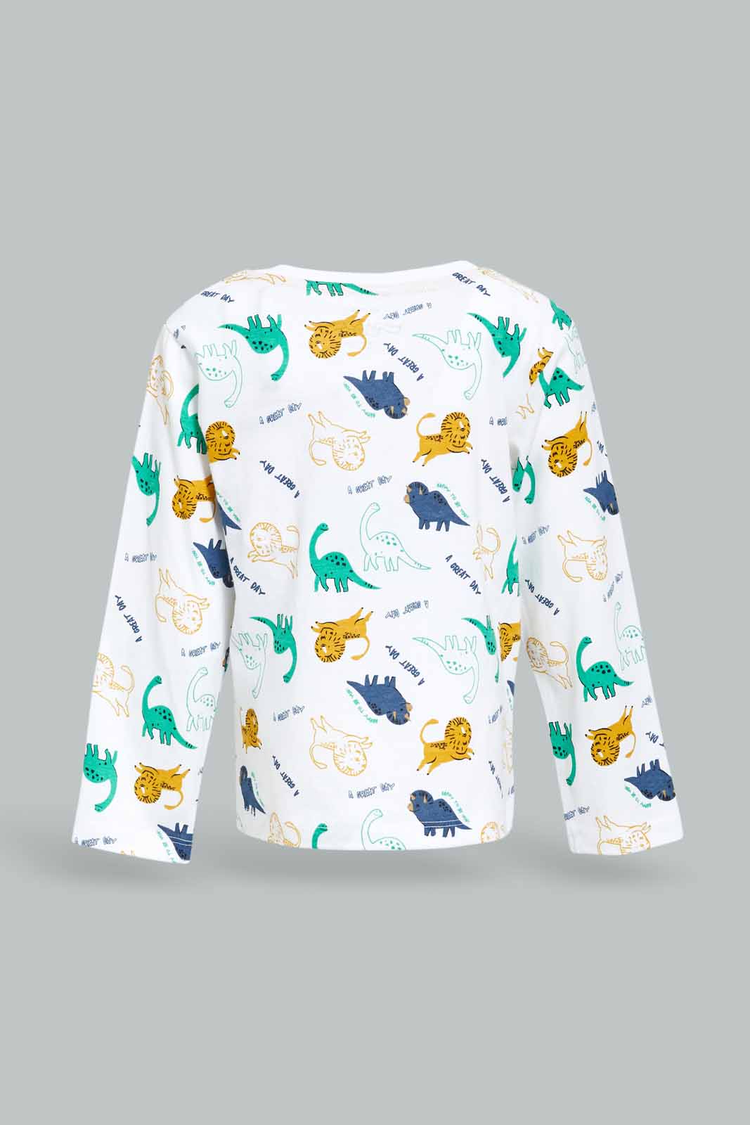 Redtag-Boys-White-Jungle-Safari-Aop-Ls-Tshirt-Category:T-Shirts,-Colour:White,-Deals:New-In,-Dept:Boys,-Filter:Infant-Boys-(3-to-24-Mths),-INB-T-Shirts,-New-In-INB-APL,-Non-Sale,-S23A,-Section:Boys-(0-to-14Yrs),-TBL-Infant-Boys-3 to 24 Months