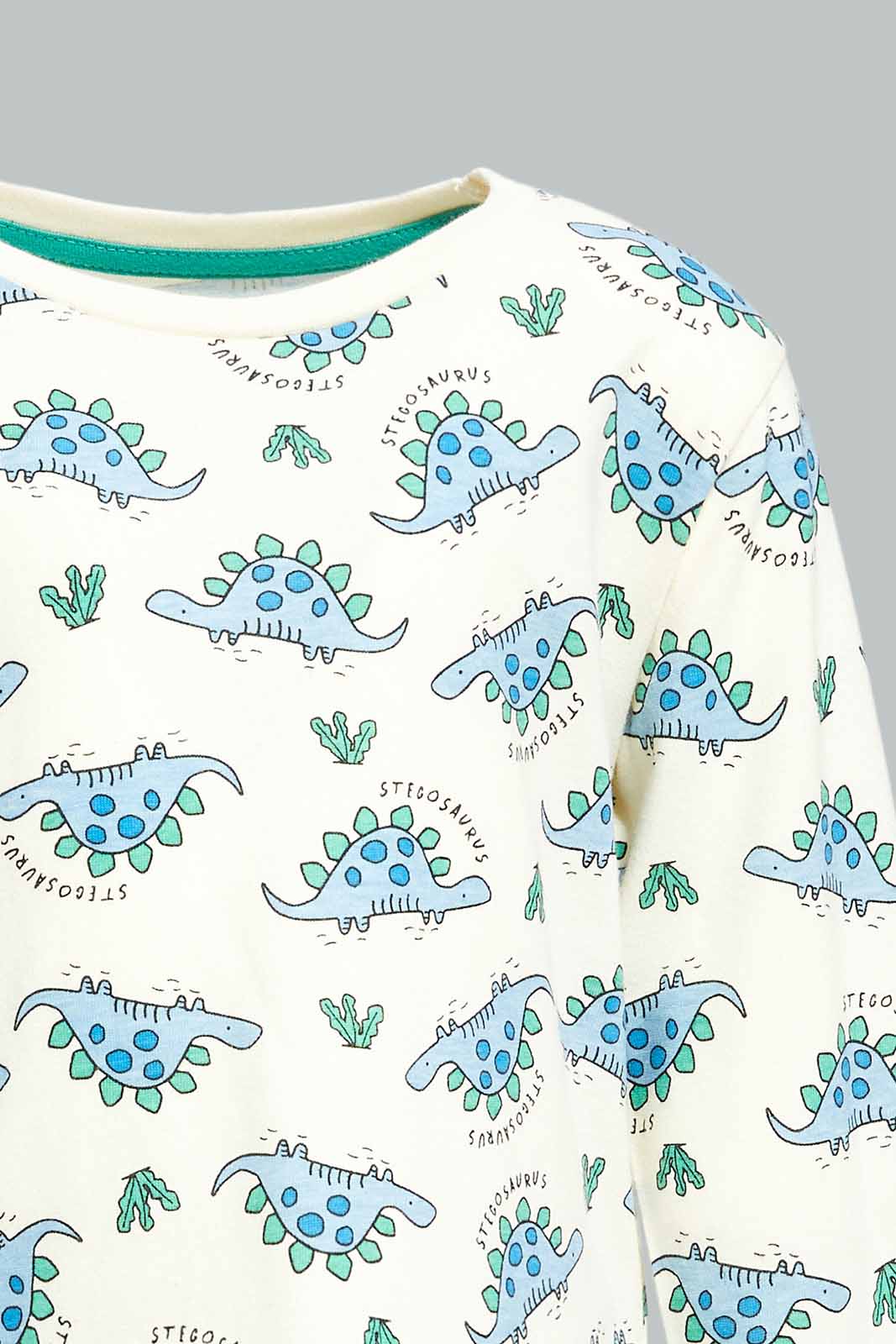 Redtag-Boys-Cream-Dino-Aop-Ls-Tshirt-Category:T-Shirts,-Colour:Cream,-Deals:New-In,-Dept:Boys,-Filter:Infant-Boys-(3-to-24-Mths),-INB-T-Shirts,-New-In-INB-APL,-Non-Sale,-S23A,-Section:Boys-(0-to-14Yrs),-TBL-Infant-Boys-3 to 24 Months