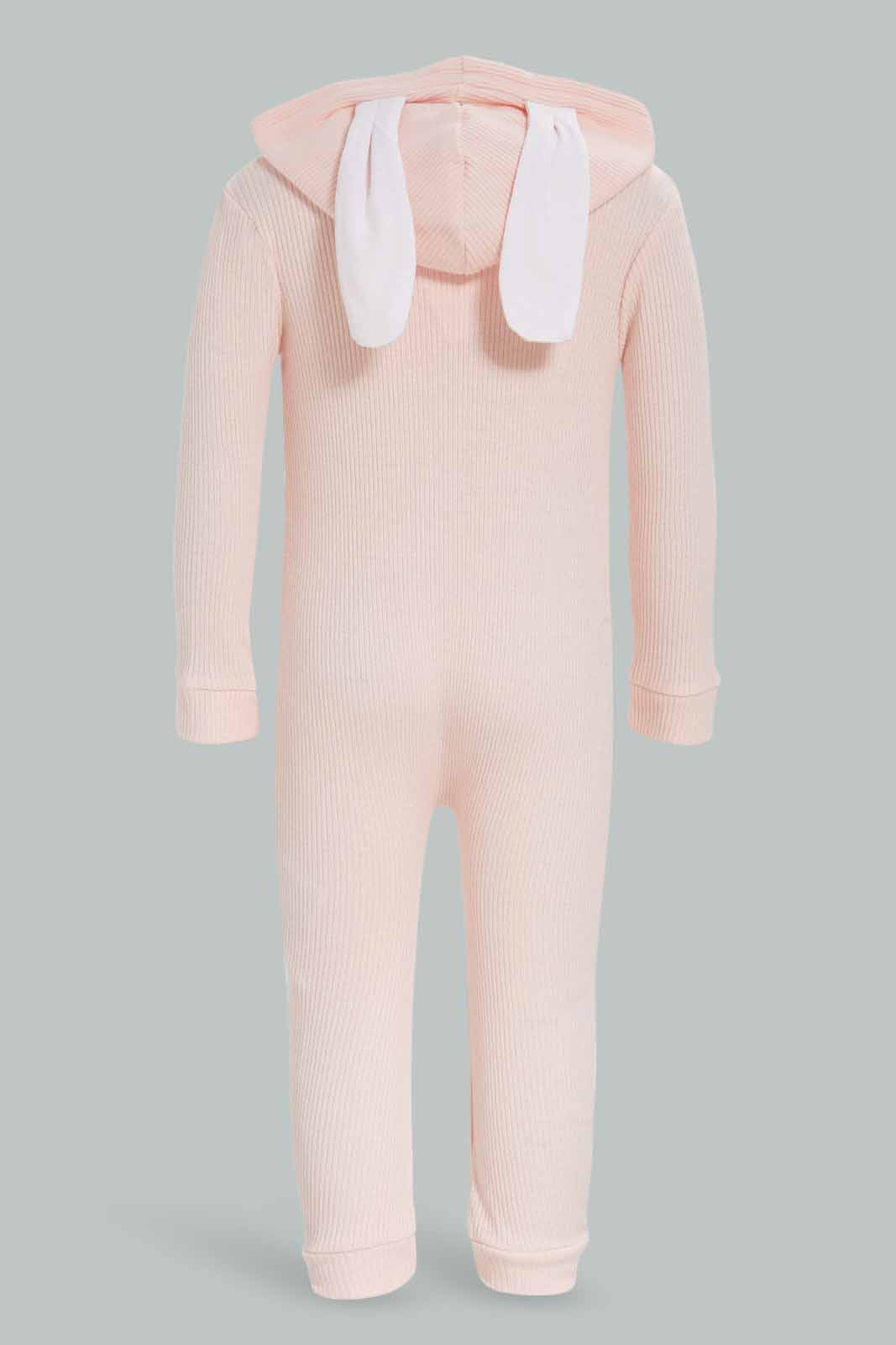 Redtag-Boys-Pink-Novelty-Bunny-Zipthru-Romper-Category:Rompers,-CHR,-Colour:Apricot,-Deals:New-In,-Dept:New-Born,-Filter:Baby-(0-to-12-Mths),-NBG-Rompers,-New-In-NBG-APL,-Non-Sale,-S23A,-Section:Boys-(0-to-14Yrs)-Baby-
