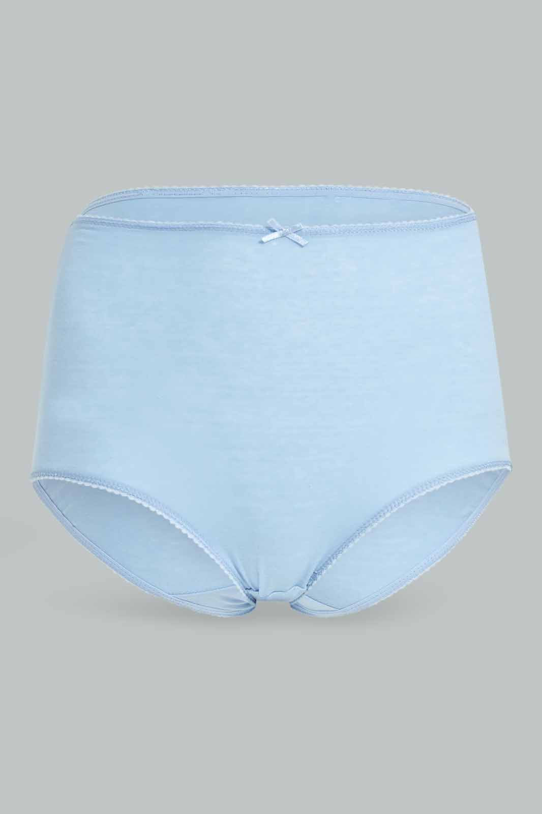 Redtag-Women-Assorted-Print/-Plain-Full-Mama-Briefs(5-Pack)-365,-Category:Briefs,-Colour:Assorted,-Deals:New-In,-Dept:Ladieswear,-Filter:Women's-Clothing,-New-In-Women-APL,-Non-Sale,-Section:Women,-Women-Briefs--