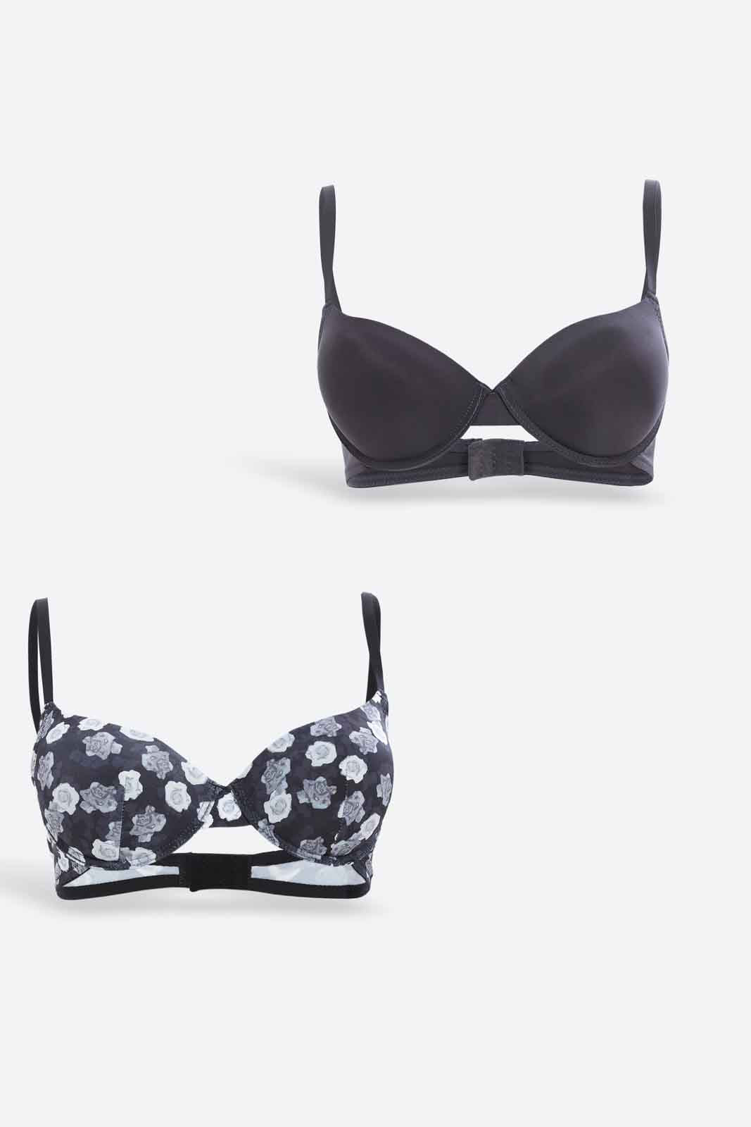 Redtag-Women-Assorted-2-Pack-Push-Up-Bra-Category:Bras,-Colour:Assorted,-Deals:New-In,-Dept:Ladieswear,-Filter:Women's-Clothing,-New-In-Women-APL,-Non-Sale,-S23A,-Section:Women,-Women-Bras--