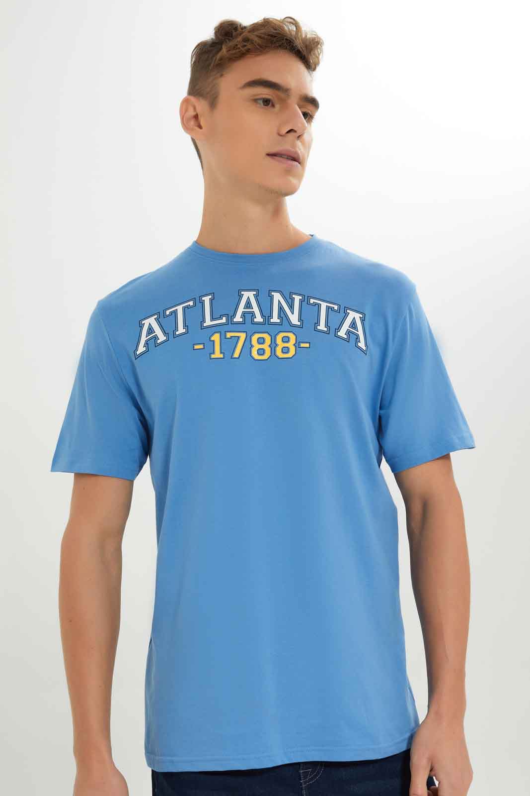 Redtag-Men-Blue-Graphic-T-Shirt-Category:T-Shirts,-Colour:Blue,-Deals:New-In,-Dept:Menswear,-Filter:Men's-Clothing,-Men-T-Shirts,-New-In-Men-APL,-Non-Sale,-S23A,-Section:Men,-TBL-Men's-