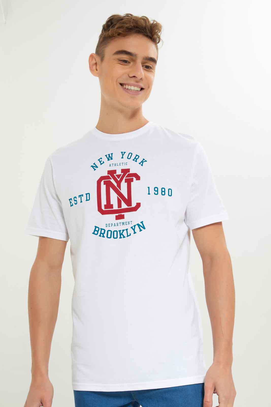 Redtag-Men-White-Graphic-T-Shirt-Category:T-Shirts,-Colour:White,-Deals:New-In,-Dept:Menswear,-Filter:Men's-Clothing,-Men-T-Shirts,-New-In-Men-APL,-Non-Sale,-S23A,-Section:Men,-TBL-Men's-