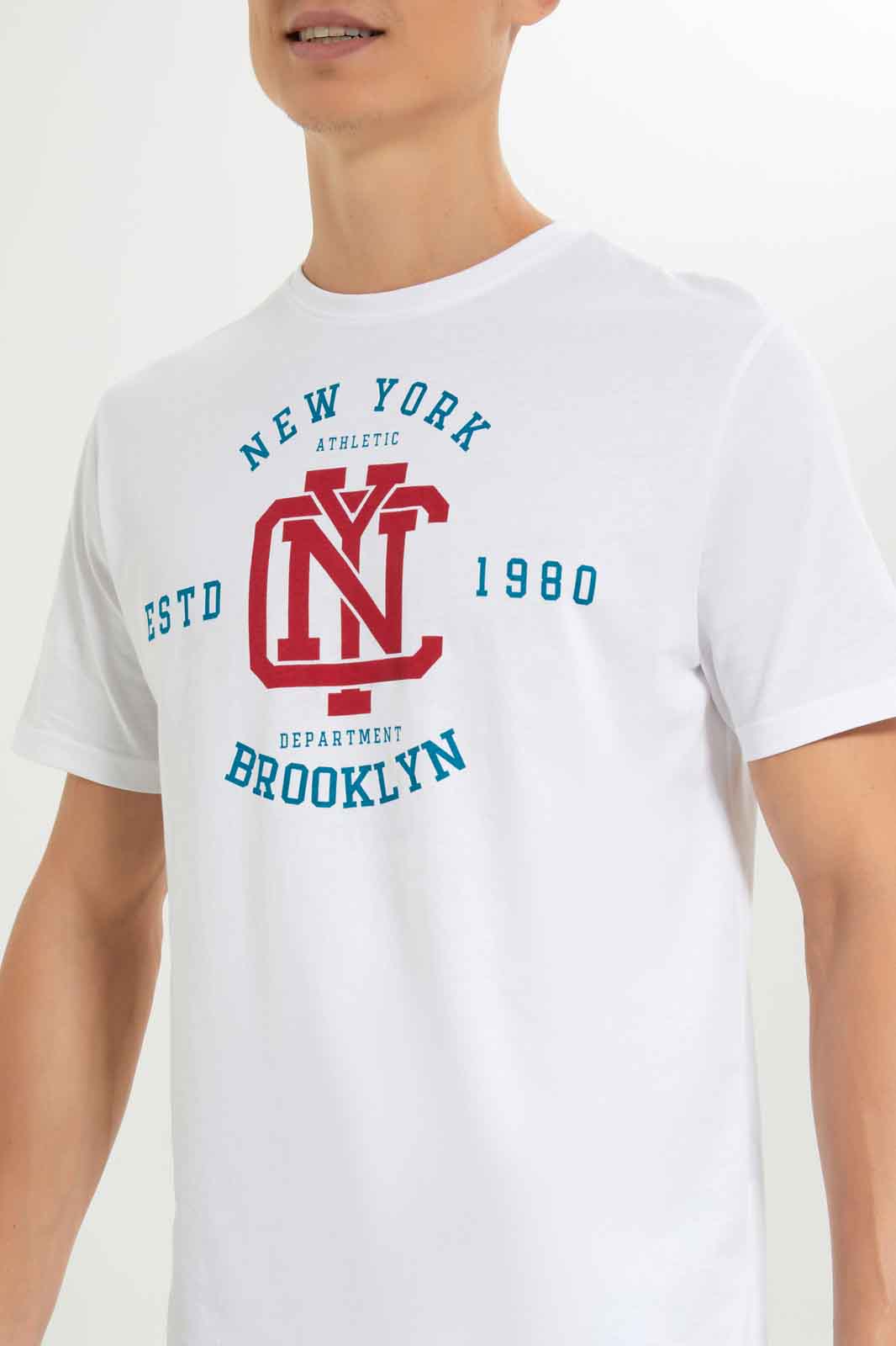 Redtag-Men-White-Graphic-T-Shirt-Category:T-Shirts,-Colour:White,-Deals:New-In,-Dept:Menswear,-Filter:Men's-Clothing,-Men-T-Shirts,-New-In-Men-APL,-Non-Sale,-S23A,-Section:Men,-TBL-Men's-