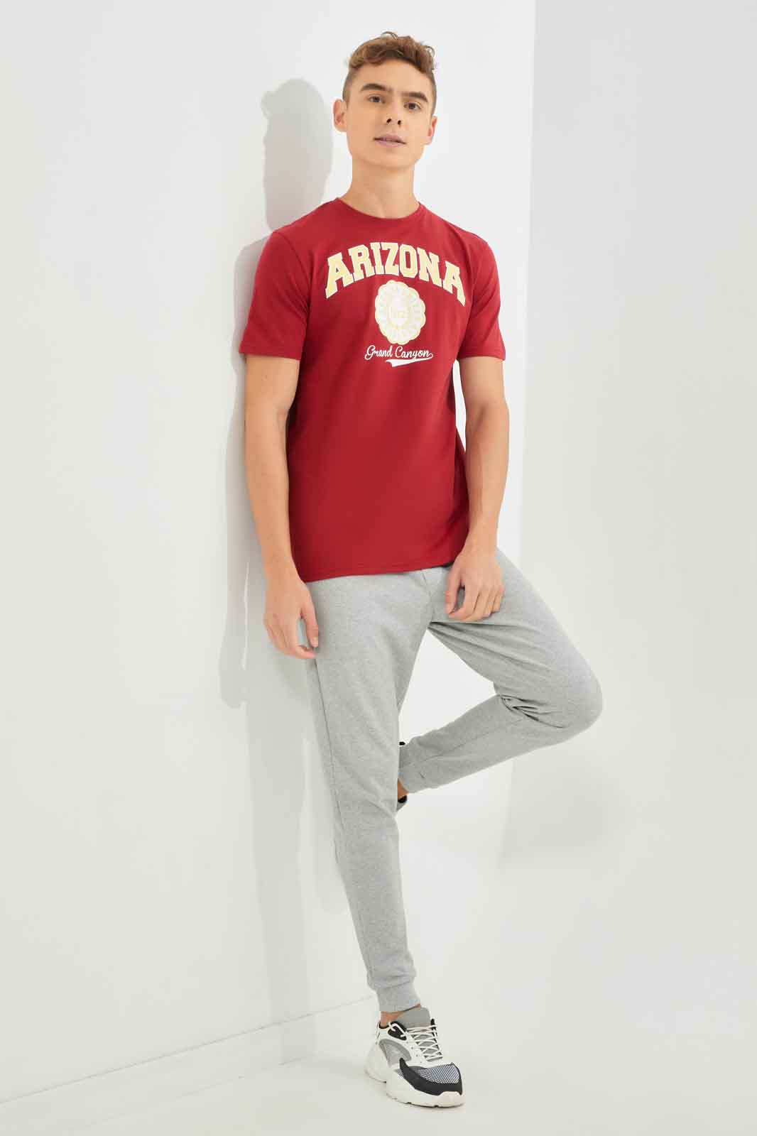 Redtag-Men-Red-Graphic-T-Shirt-Category:T-Shirts,-Colour:Red,-Deals:New-In,-Dept:Menswear,-Filter:Men's-Clothing,-Men-T-Shirts,-New-In-Men-APL,-Non-Sale,-S23A,-Section:Men,-TBL-Men's-