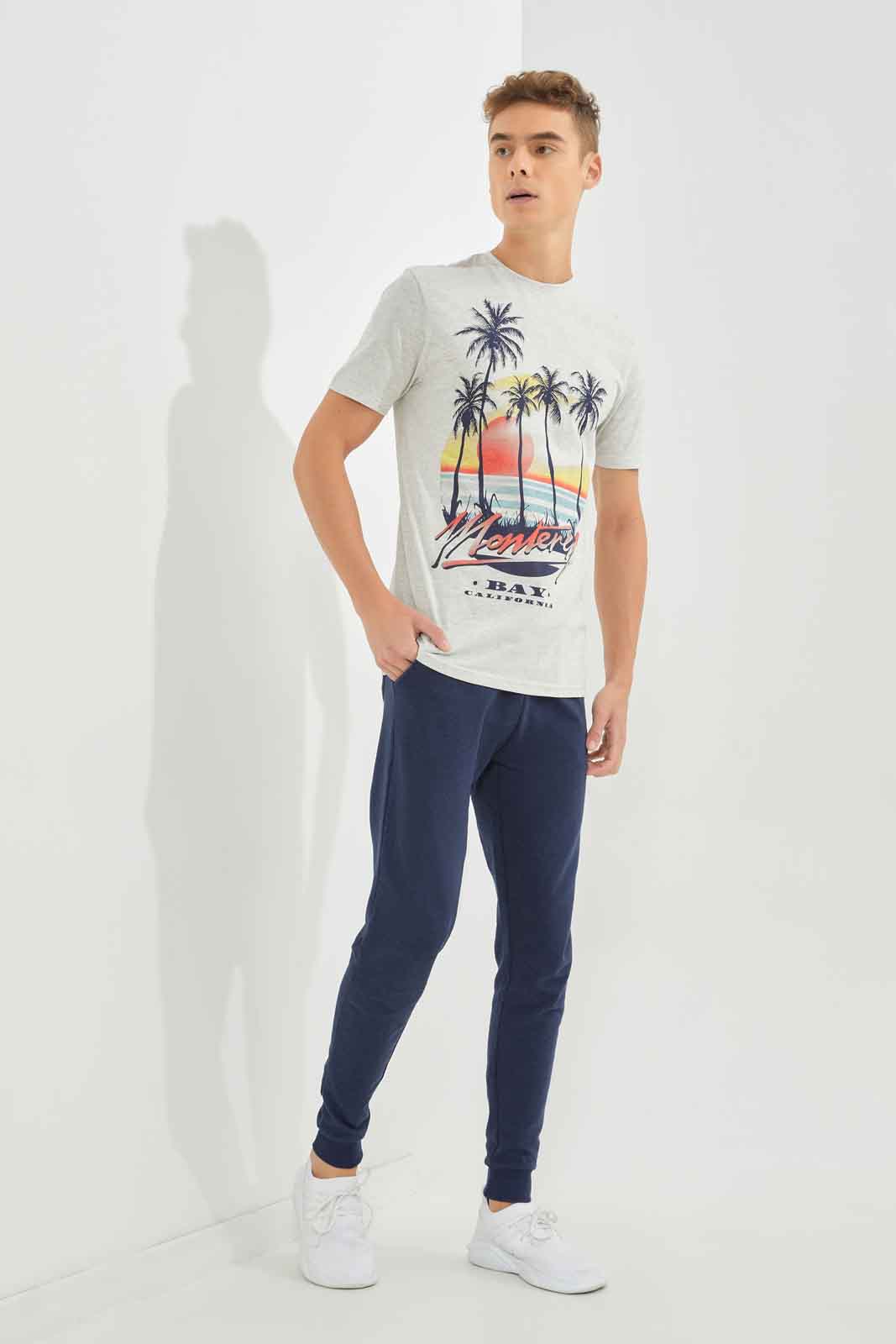 Redtag-Men-Otmeal-Graphic-T-Shirt-Category:T-Shirts,-Colour:Ecru,-Deals:New-In,-Dept:Menswear,-Filter:Men's-Clothing,-Men-T-Shirts,-New-In-Men-APL,-Non-Sale,-S23A,-Section:Men,-TBL-Men's-