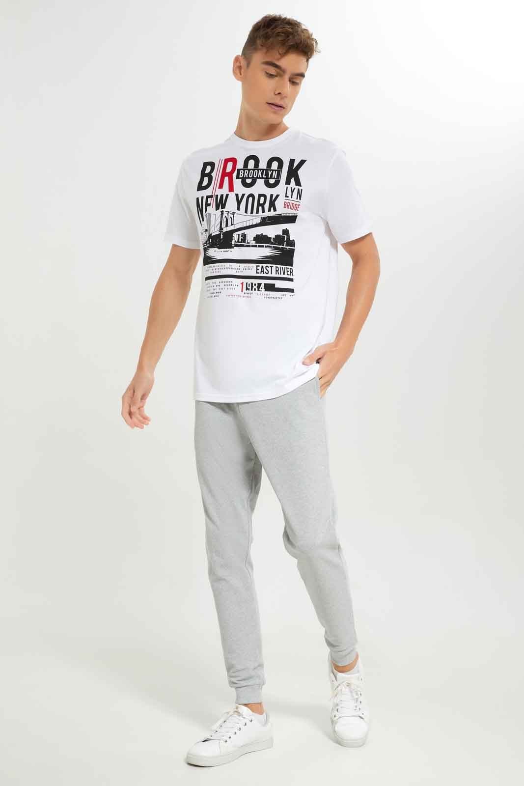 Redtag-Men-White-Graphic-T-Shirt-Category:T-Shirts,-Colour:White,-Deals:New-In,-Dept:Menswear,-Filter:Men's-Clothing,-Men-T-Shirts,-New-In-Men-APL,-Non-Sale,-S23A,-Section:Men,-TBL-Men's-