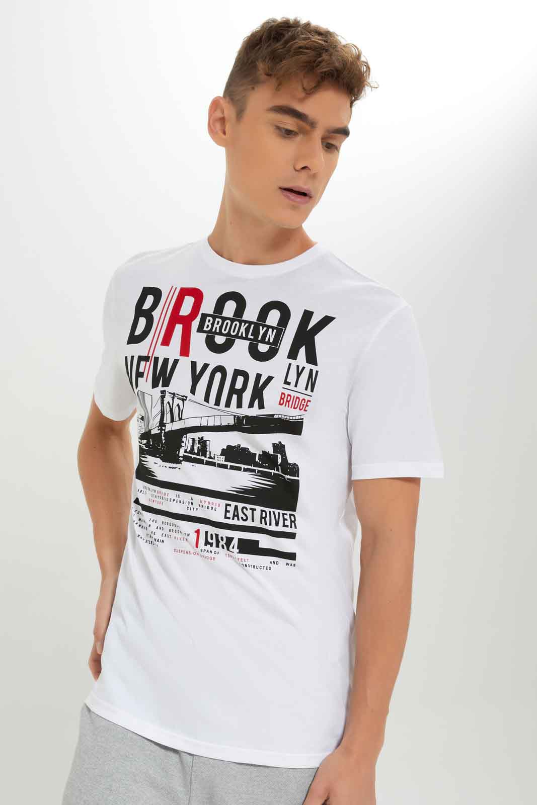 Redtag-Men-White-Graphic-T-Shirt-Category:T-Shirts,-Colour:White,-Deals:New-In,-Dept:Menswear,-Filter:Men's-Clothing,-Men-T-Shirts,-New-In-Men-APL,-Non-Sale,-S23A,-Section:Men,-TBL-Men's-
