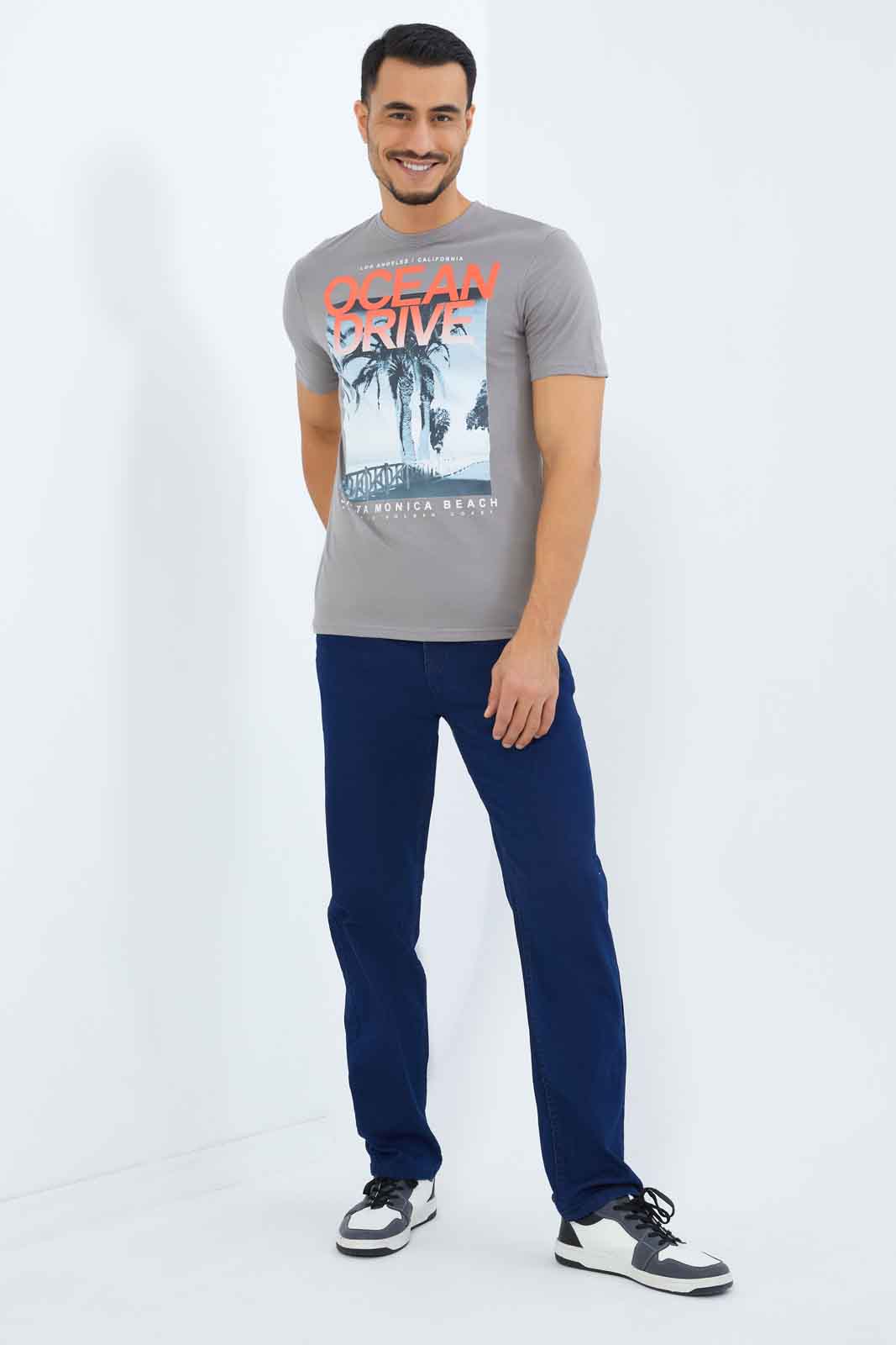Redtag-Men-Grey-Graphic-T-Shirt-Category:T-Shirts,-Colour:Charcoal,-Deals:New-In,-Dept:Menswear,-Filter:Men's-Clothing,-Men-T-Shirts,-New-In-Men-APL,-Non-Sale,-S23A,-Section:Men,-TBL-Men's-