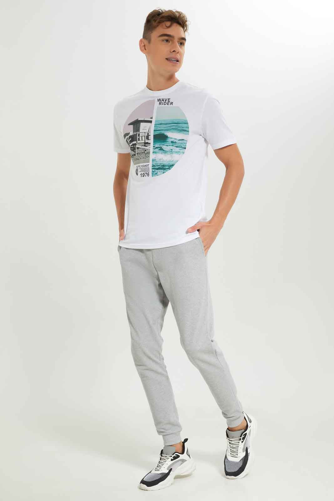 Redtag-Men-White-Graphic-T-Shirt-Category:T-Shirts,-Colour:White,-Deals:New-In,-Dept:Menswear,-Filter:Men's-Clothing,-Men-T-Shirts,-New-In-Men-APL,-Non-Sale,-S23A,-Section:Men,-TBL-Men's-