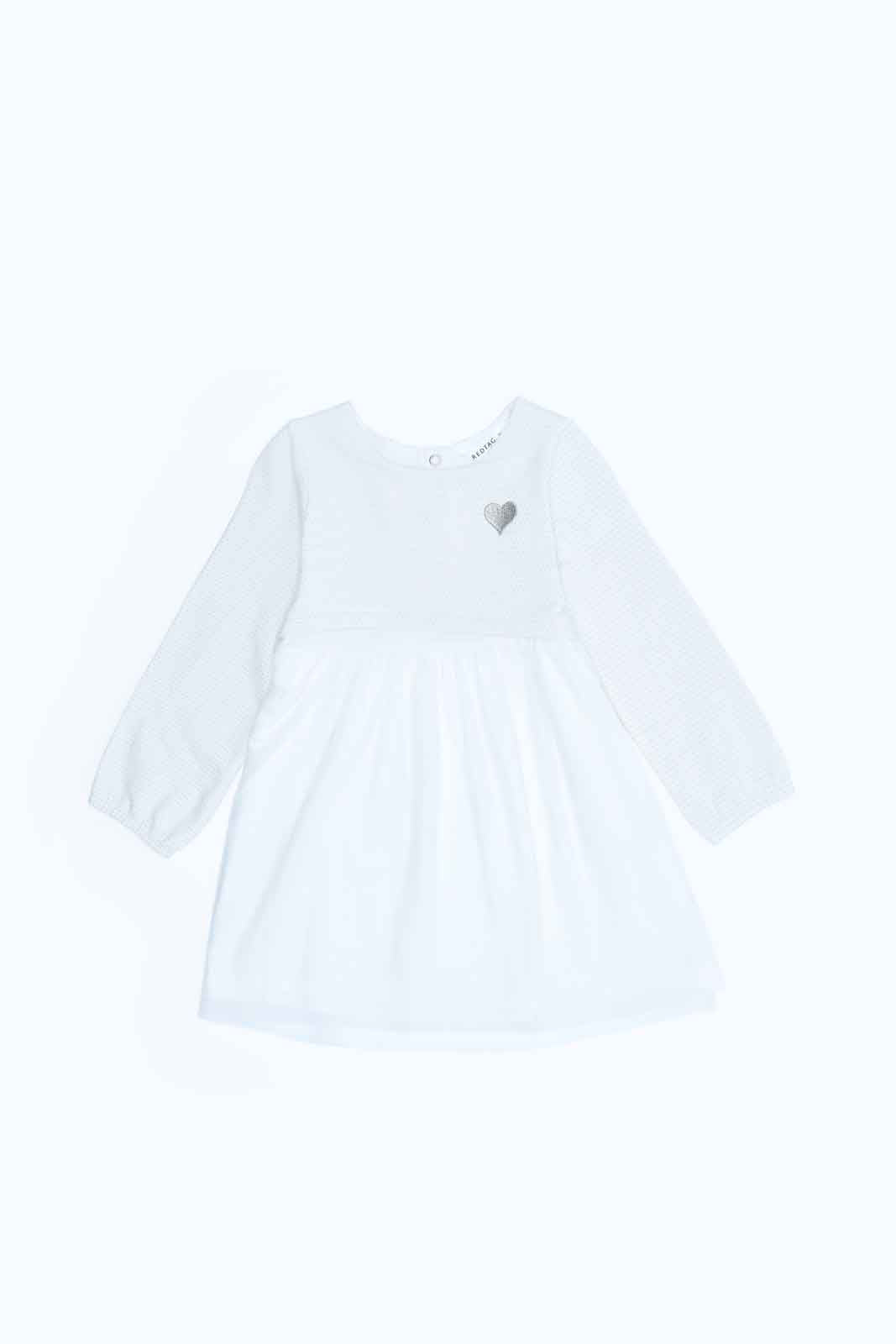 Redtag-Girls-White-Heart-Embroidery-Mesh-Dress-Category:Dresses,-Colour:White,-Deals:New-In,-Dept:Girls,-Filter:Infant-Girls-(3-to-24-Mths),-ING-Dresses,-MQN,-New-In-ING-APL,-Non-Sale,-S23A,-Section:Girls-(0-to-14Yrs)-Infant-Girls-3 to 24 Months