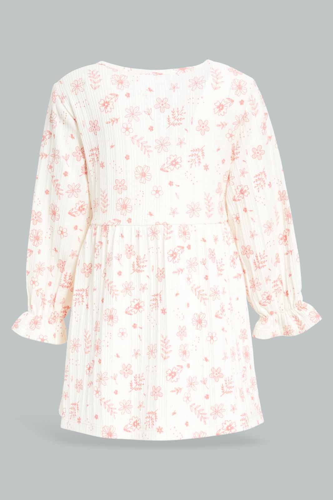 Redtag-Girls-White-Floral-All-Over-Print-Pointel-Dress-Category:Dresses,-Colour:White,-Deals:New-In,-Dept:Girls,-Filter:Infant-Girls-(3-to-24-Mths),-ING-Dresses,-New-In-ING-APL,-Non-Sale,-S23A,-Section:Girls-(0-to-14Yrs)-Infant-Girls-