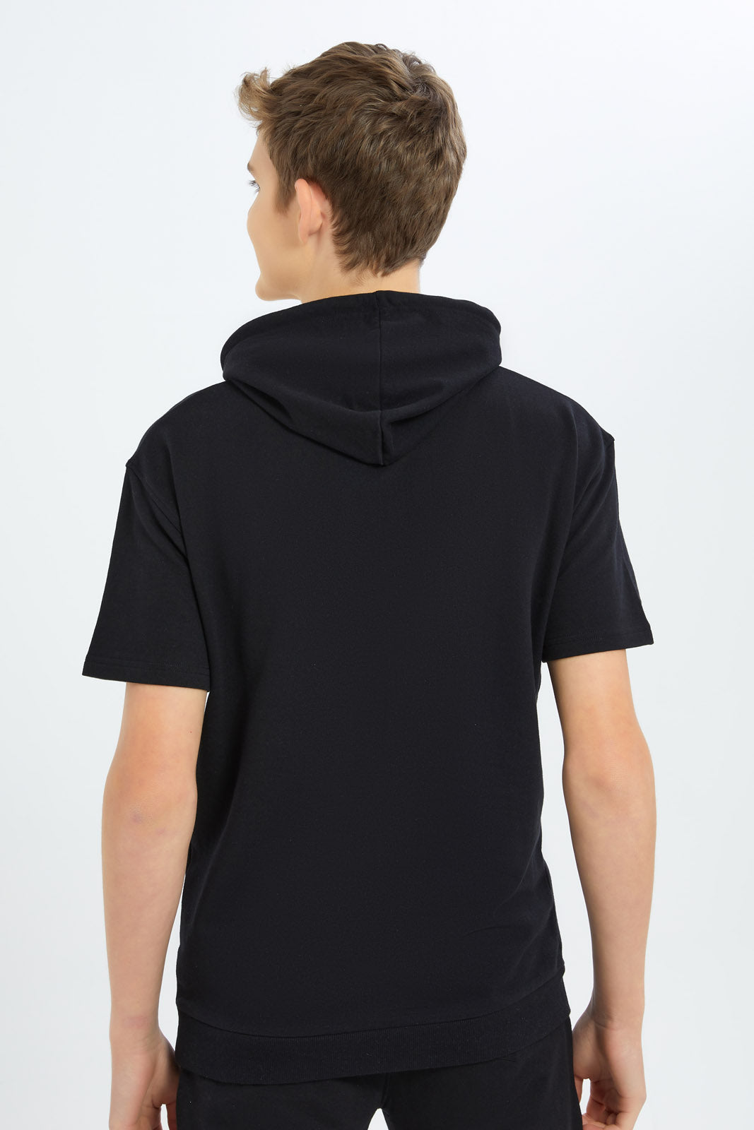 Redtag-Boys-Black-S/S-Lounge-Wear-Hoody-Sweatshirt-BSR-Sweatshirts,-Category:Sweatshirts,-Colour:Black,-Deals:New-In,-Dept:Boys,-Filter:Senior-Boys-(8-to-14-Yrs),-New-In-BSR-APL,-Non-Sale,-S23B,-Section:Boys-(0-to-14Yrs)-Senior-Boys-9 to 14 Years