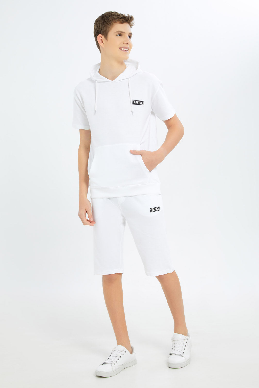 Redtag-Boys-White-S/S-Lounge-Wear-Hoody-Sweatshirt-BSR-Sweatshirts,-Category:Sweatshirts,-Colour:White,-Deals:New-In,-Dept:Boys,-Filter:Senior-Boys-(8-to-14-Yrs),-New-In-BSR-APL,-Non-Sale,-S23B,-Section:Boys-(0-to-14Yrs)-Senior-Boys-9 to 14 Years