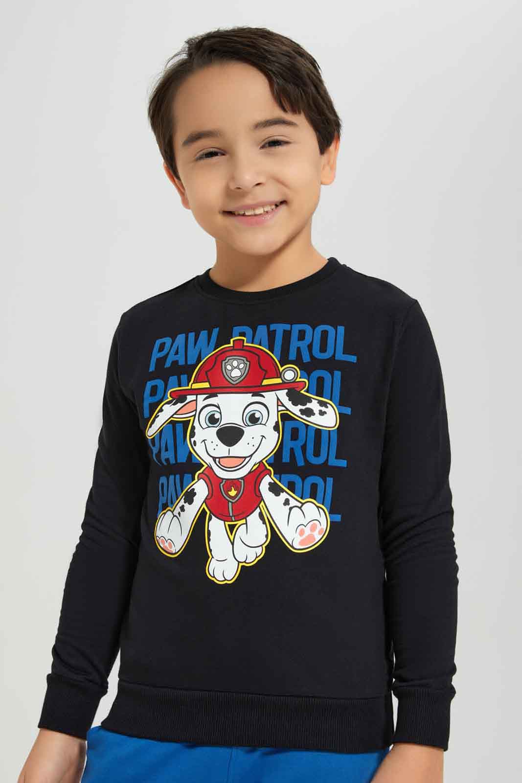 Redtag-Boys-Black-Paw-Patrol-Crew-Neck-Sweatshirt-BOY-Sweatshirts,-Category:Sweatshirts,-CHA,-Colour:Black,-Deals:New-In,-Dept:Boys,-Filter:Boys-(2-to-8-Yrs),-New-In-BOY-APL,-Non-Sale,-S23A,-Section:Boys-(0-to-14Yrs)-Boys-2 to 8 Years