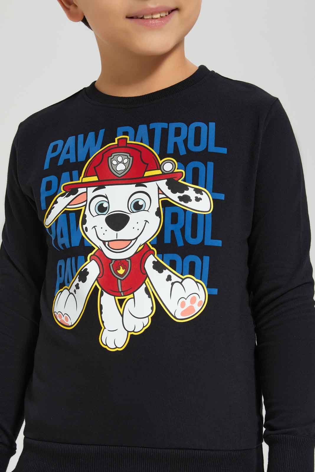 Redtag-Boys-Black-Paw-Patrol-Crew-Neck-Sweatshirt-BOY-Sweatshirts,-Category:Sweatshirts,-CHA,-Colour:Black,-Deals:New-In,-Dept:Boys,-Filter:Boys-(2-to-8-Yrs),-New-In-BOY-APL,-Non-Sale,-S23A,-Section:Boys-(0-to-14Yrs)-Boys-2 to 8 Years