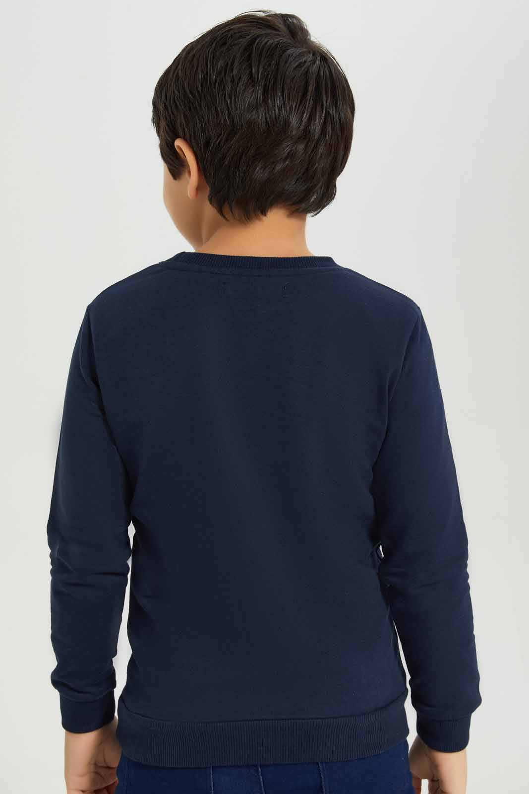 Redtag-Boys-Navy-Elephant-Print-Crew-Neck-Sweatshirt-BOY-Sweatshirts,-Category:Sweatshirts,-Colour:Navy,-Deals:New-In,-Dept:Boys,-Filter:Boys-(2-to-8-Yrs),-New-In-BOY-APL,-Non-Sale,-S23A,-Section:Boys-(0-to-14Yrs),-TBL-Boys-2 to 8 Years