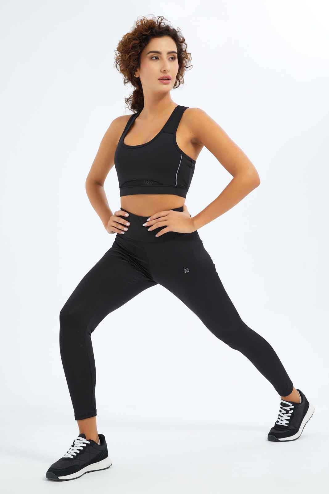 Redtag-Women-Black-Sports-Bra-With-Reflection-Detaling-Category:T-Shirts,-Colour:Black,-Deals:New-In,-Dept:Ladieswear,-Filter:Women's-Clothing,-New-In-Women-APL,-Non-Sale,-S23A,-Section:Women,-Women-T-Shirts-Women's-
