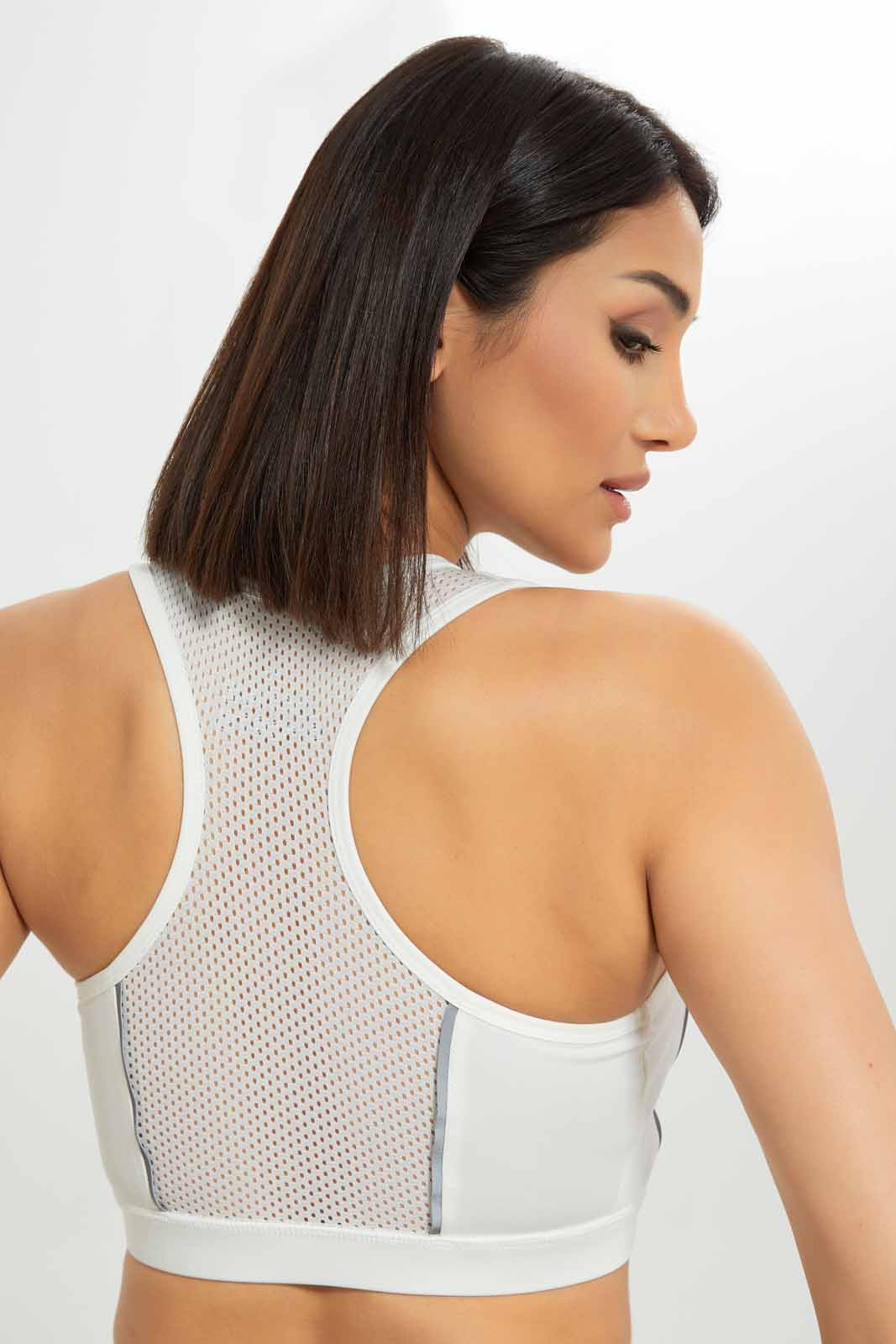 Redtag-Women-White-Sports-Bra-With-Reflector-Detaling-Category:T-Shirts,-Colour:White,-Deals:New-In,-Dept:Ladieswear,-Filter:Women's-Clothing,-New-In-Women-APL,-Non-Sale,-S23A,-Section:Women,-Women-T-Shirts-Women's-