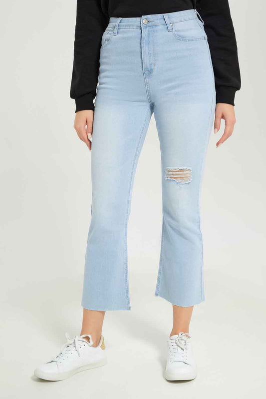 Redtag-Women-Light-Wash-Flared-Jeans-Category:Jeans,-Colour:Light-Wash,-Deals:New-In,-Dept:Ladieswear,-Filter:Women's-Clothing,-FIT-WALL-(FTW),-New-In-Women-APL,-Non-Sale,-S23A,-Section:Women,-Women-Jeans-Women's-