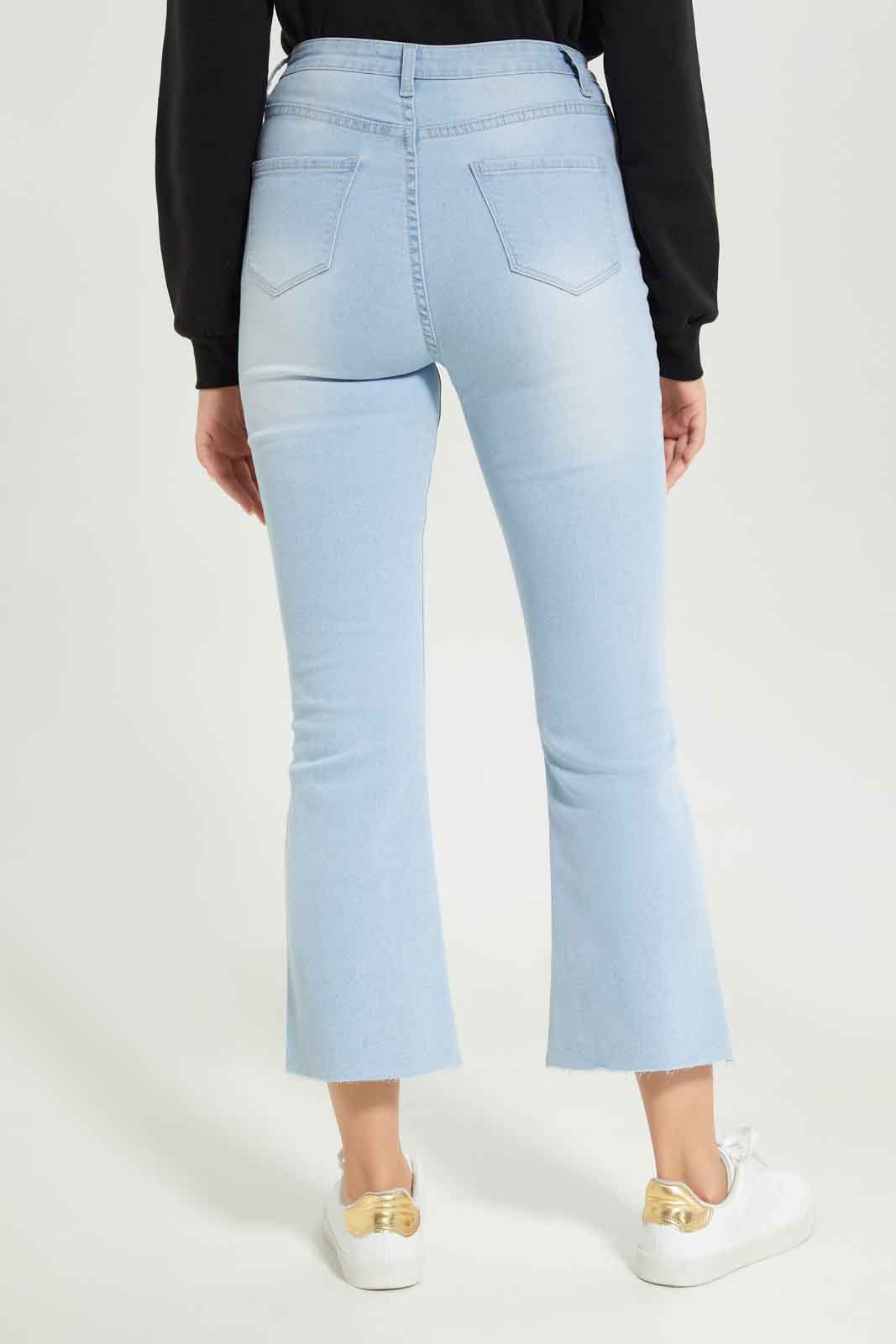 Redtag-Women-Light-Wash-Flared-Jeans-Category:Jeans,-Colour:Light-Wash,-Deals:New-In,-Dept:Ladieswear,-Filter:Women's-Clothing,-FIT-WALL-(FTW),-New-In-Women-APL,-Non-Sale,-S23A,-Section:Women,-Women-Jeans-Women's-