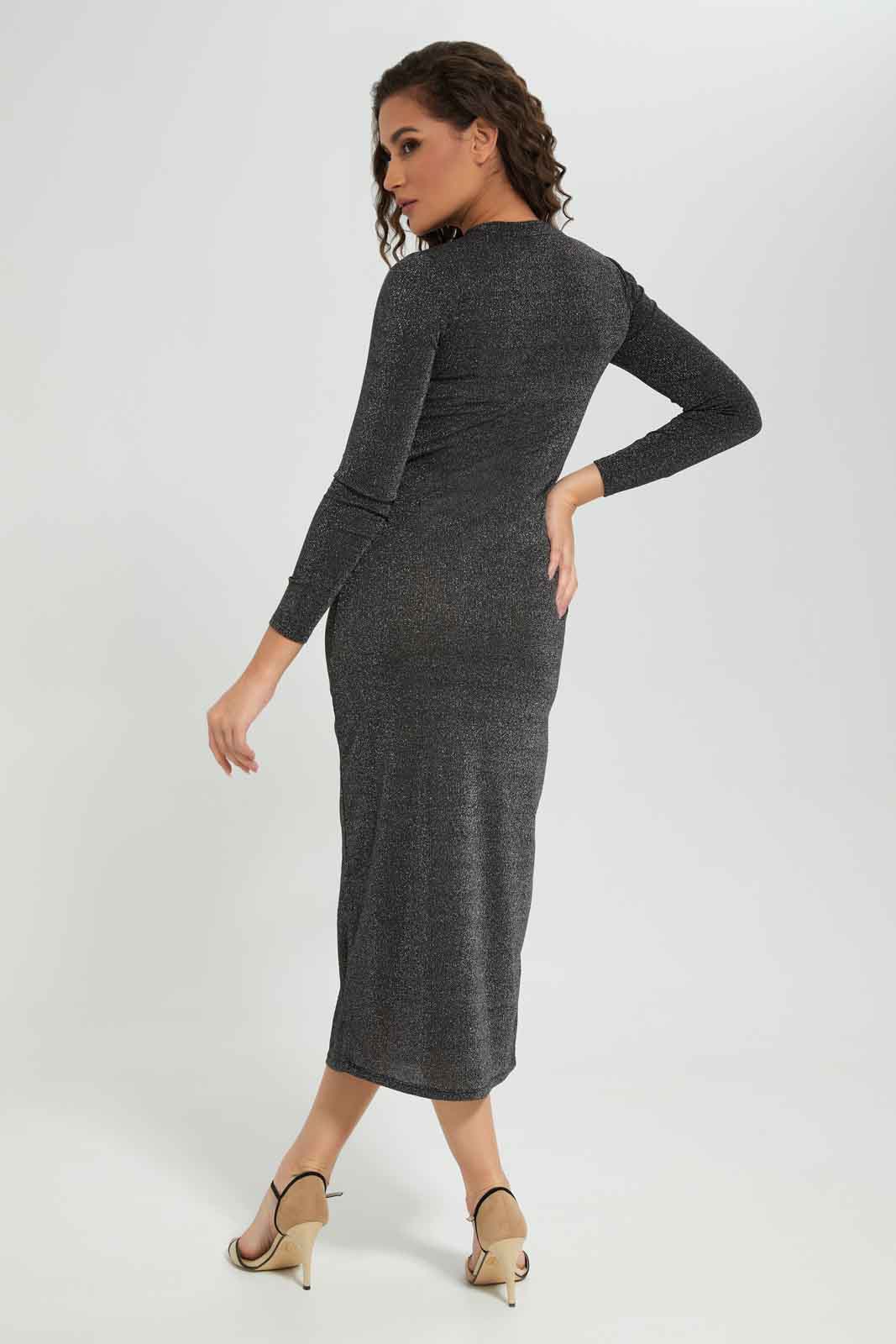 Redtag-Women-Maxi-Lurex-Dress-Category:Dresses,-Colour:Black,-Deals:New-In,-FF,-Filter:Women's-Clothing,-New-In-Women-APL,-Non-Sale,-S23A,-Section:Women,-Women-Dresses-Women's-